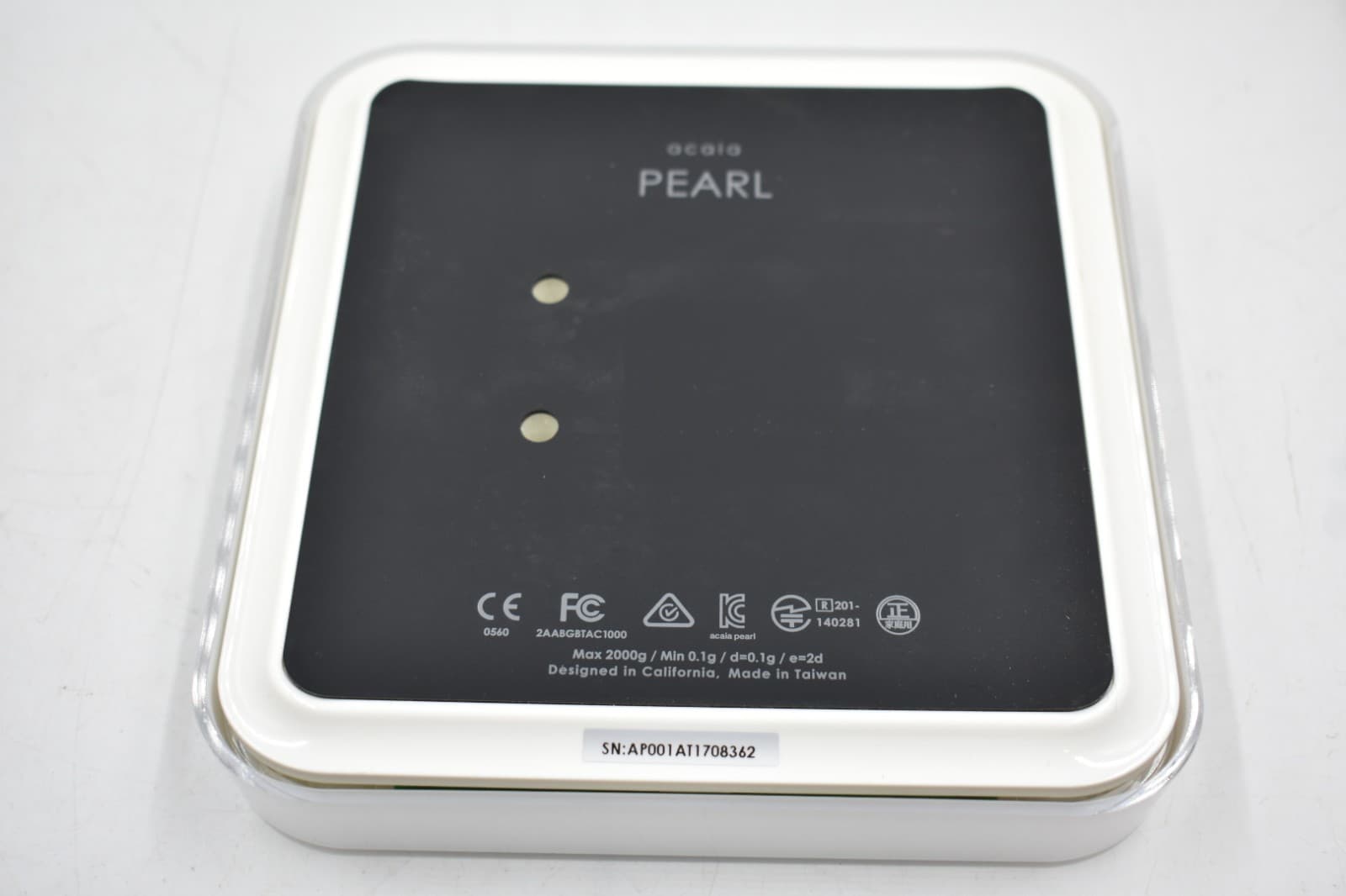 Acaia Pearl Coffee Scale White 5