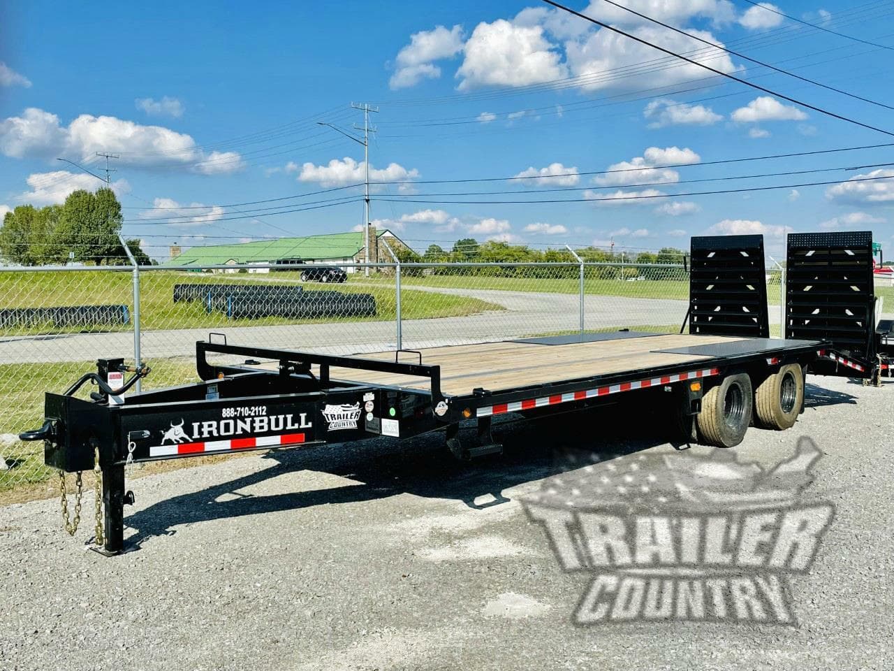 NEW 2025 8 X 25 (20 + 5) 10Ton Deckover Heavy Equipment Trailer w/ Rampage Ramps 2
