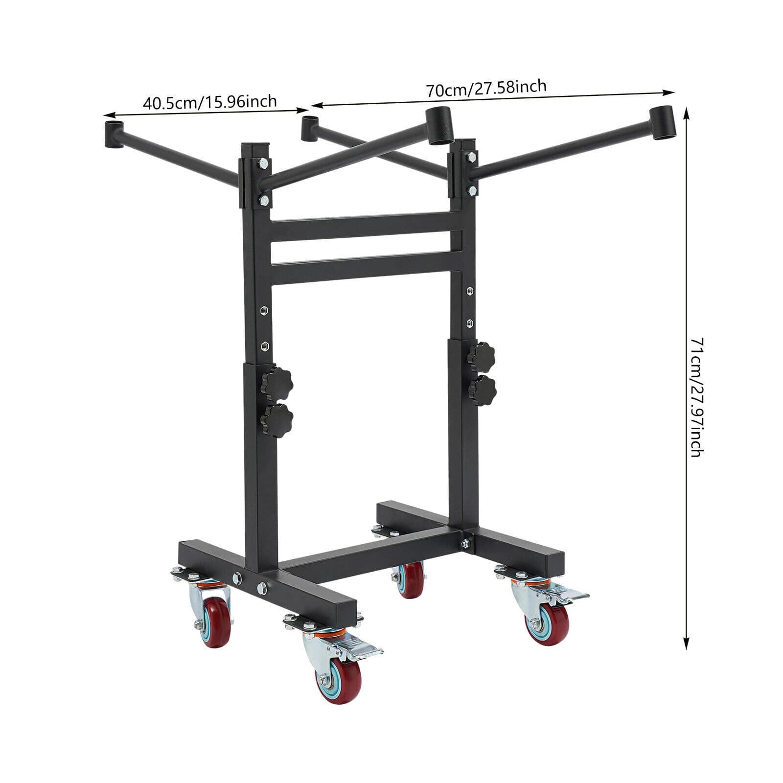 Folding Chair Cart Folding Chair Rack Adjustable Folding Chair Storage Trolley 2