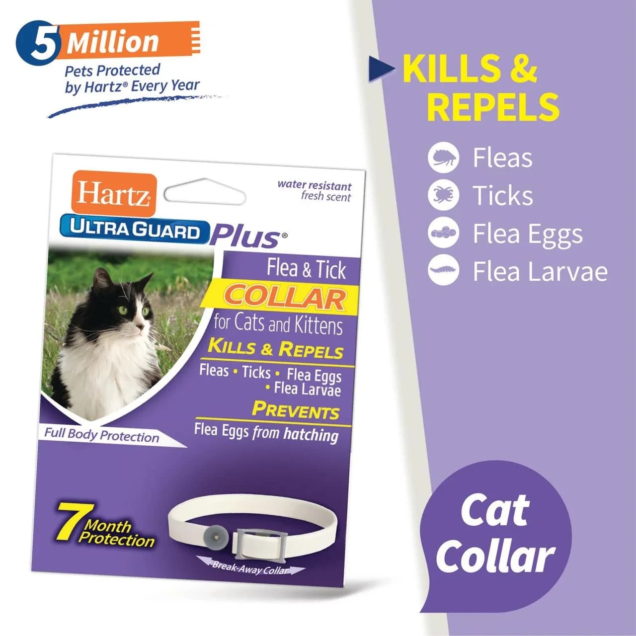 Hartz Ultraguard Plus Flea & Tick Collar for Cats and Kittens 2