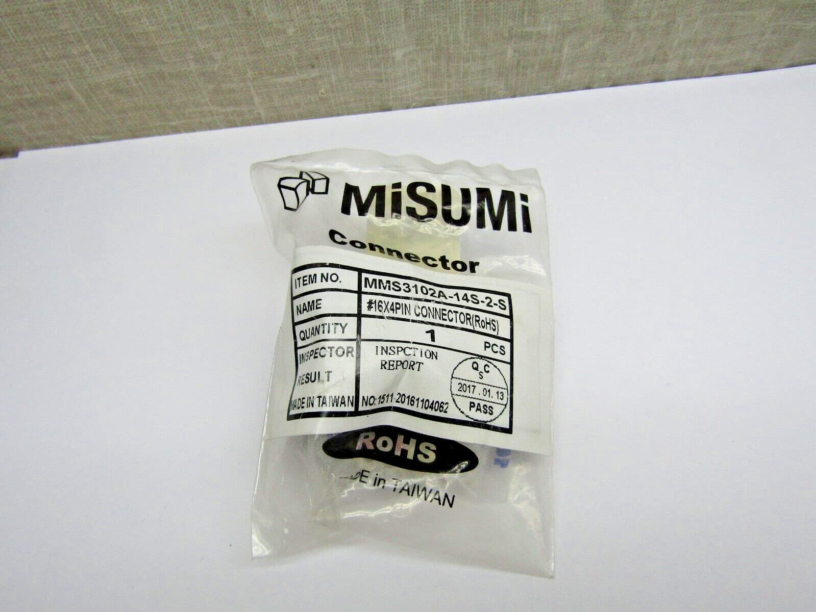 Misumi MMS3102A-14S-2-S Circular 4 Pin Connector Receptacle 14S-2-S 2