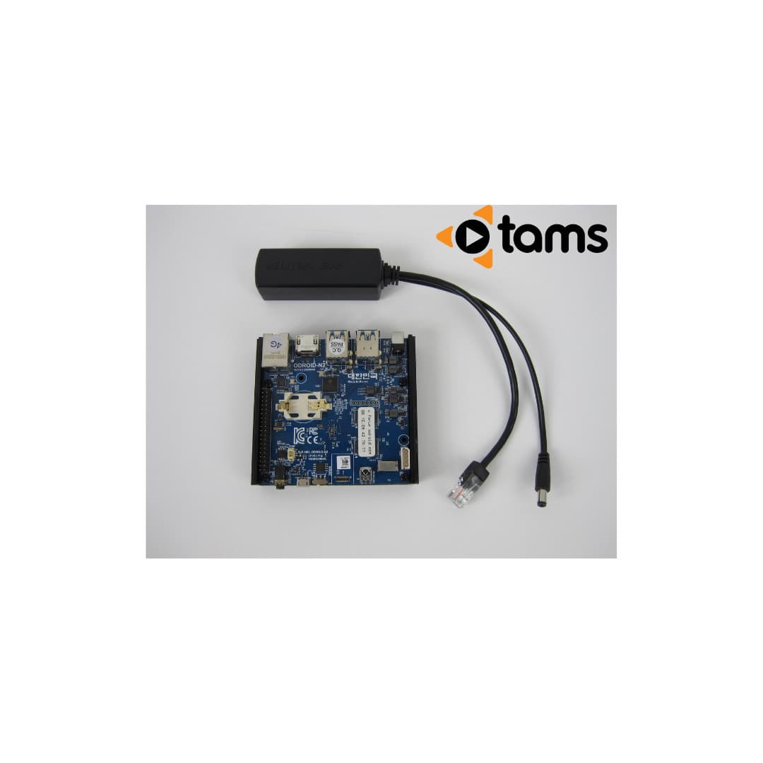 Lot of 5 - ODROID-N2+ Hardkernel 4GB DDR4 w/ PoE Splitter