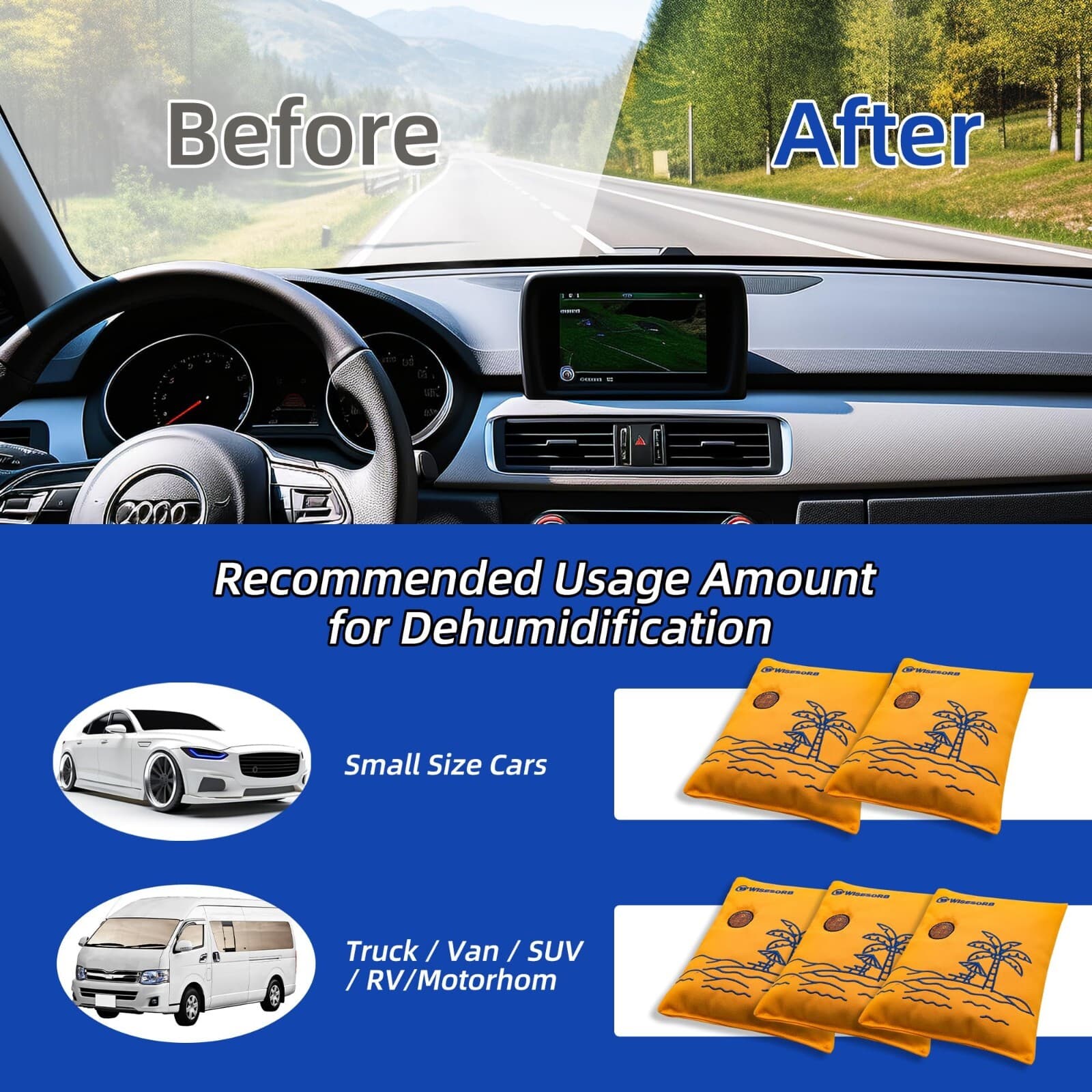 500g Rechargeable Gun Safe Dehumidifier Color Indicating Desiccant Pack（orange） 5