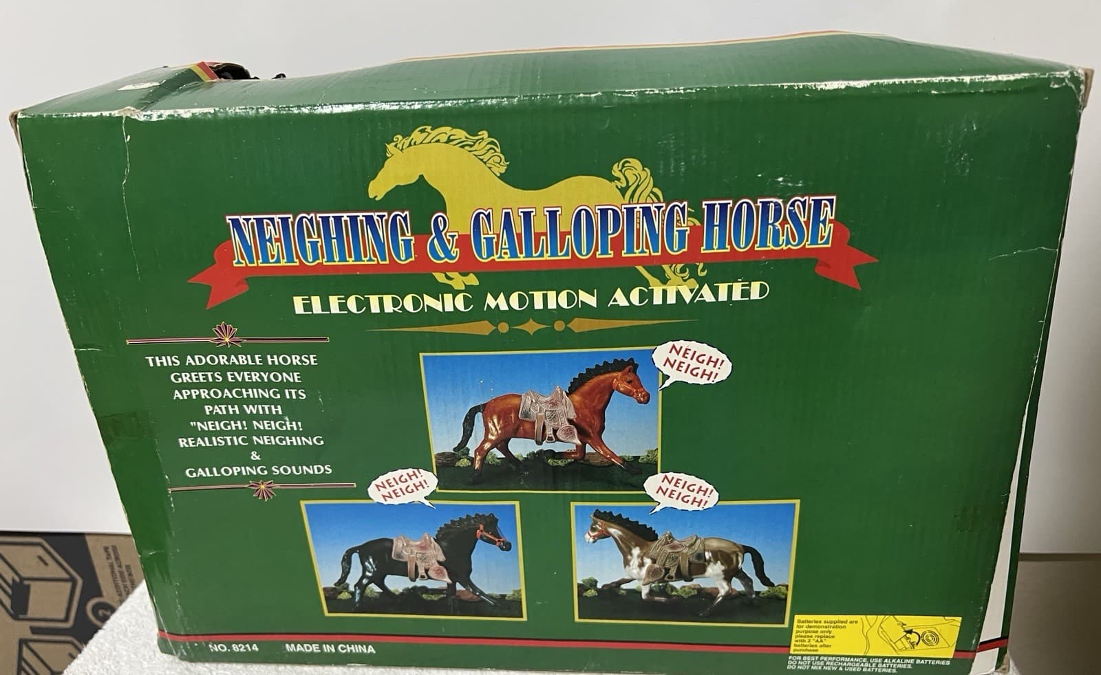 Electronic Motion Activated Neighing & Galloping Horse 4