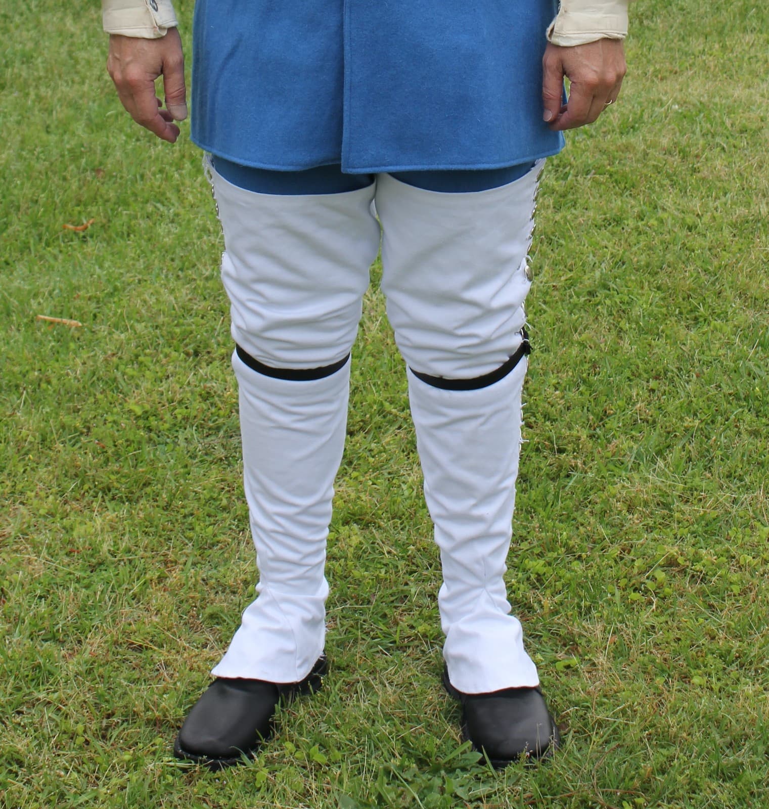 White Over-The-Knee Gaiters - Reenactment 2