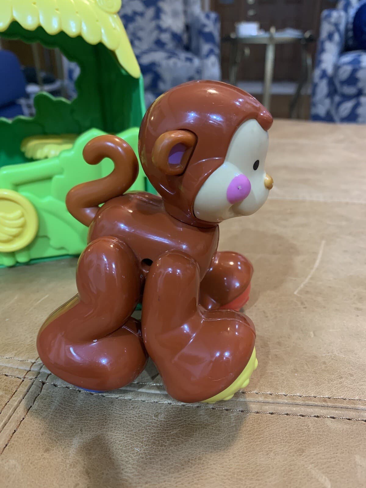 Fisher Price Amazing Animals Monkey With Sound Carry Along Playset Tote 2006 6