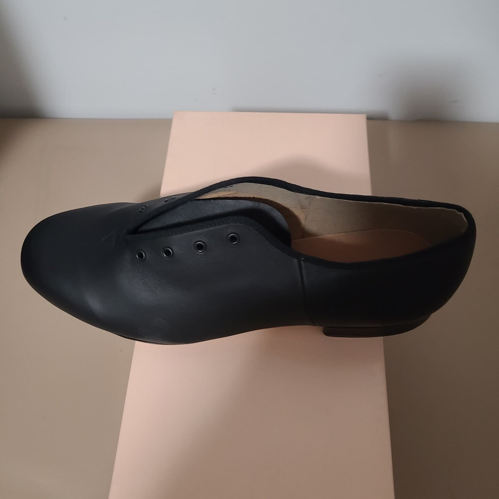 Men's Jazztime Black Character Oxford Leather Sole Shoe by Bloch Sizes 7,11.5,12 2