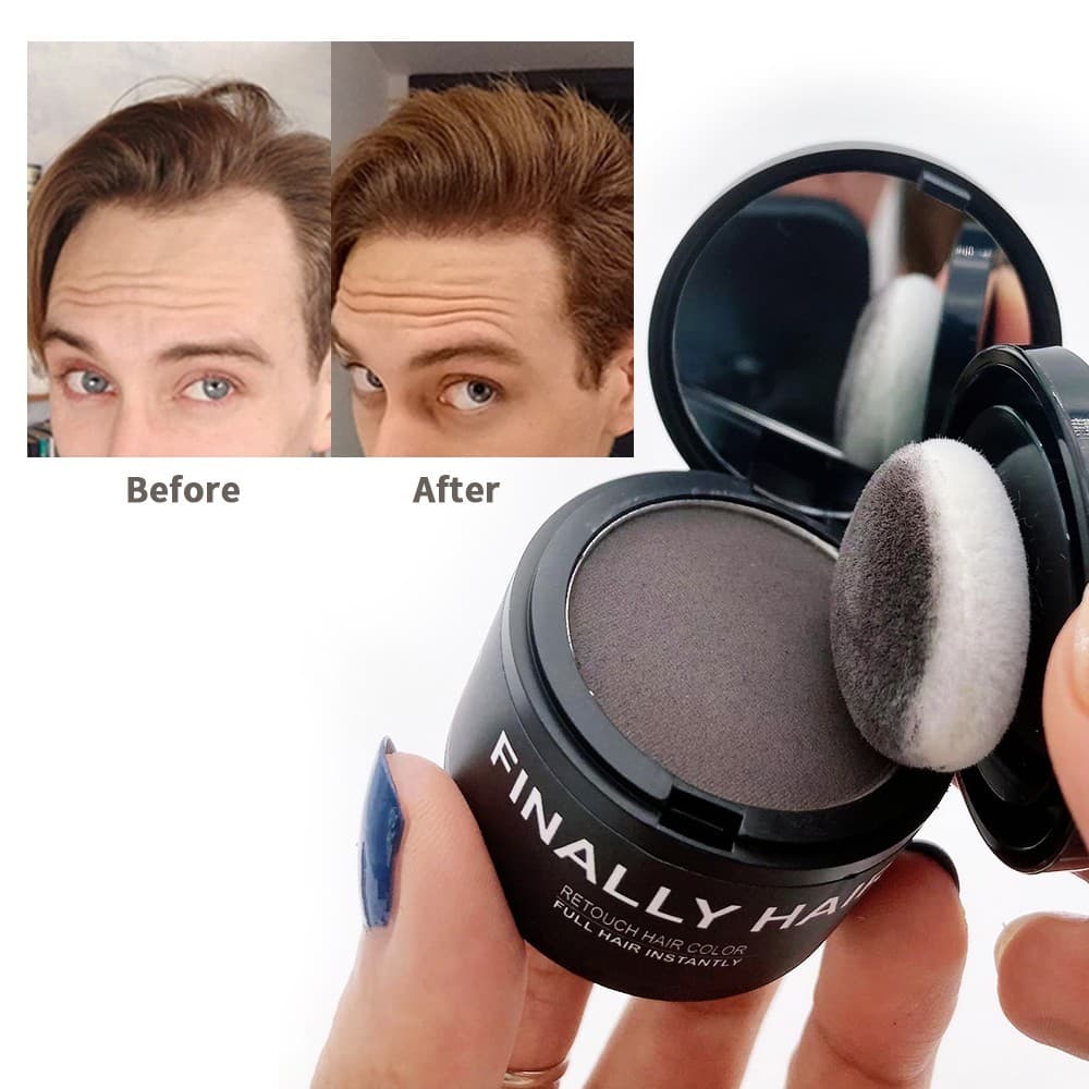 Hairline Powder Hair Fibers Cover Grey Hair Root Concealer Eyebrows Beard 5