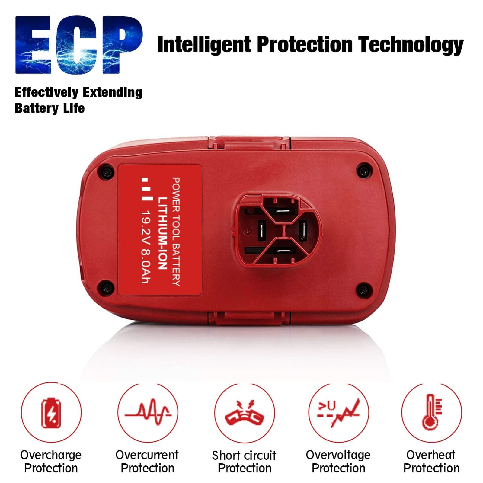 2Pack 19.2V 8.0Ah For Craftsman C3 DieHard Lithium ion XCP Battery 11375 11570 5