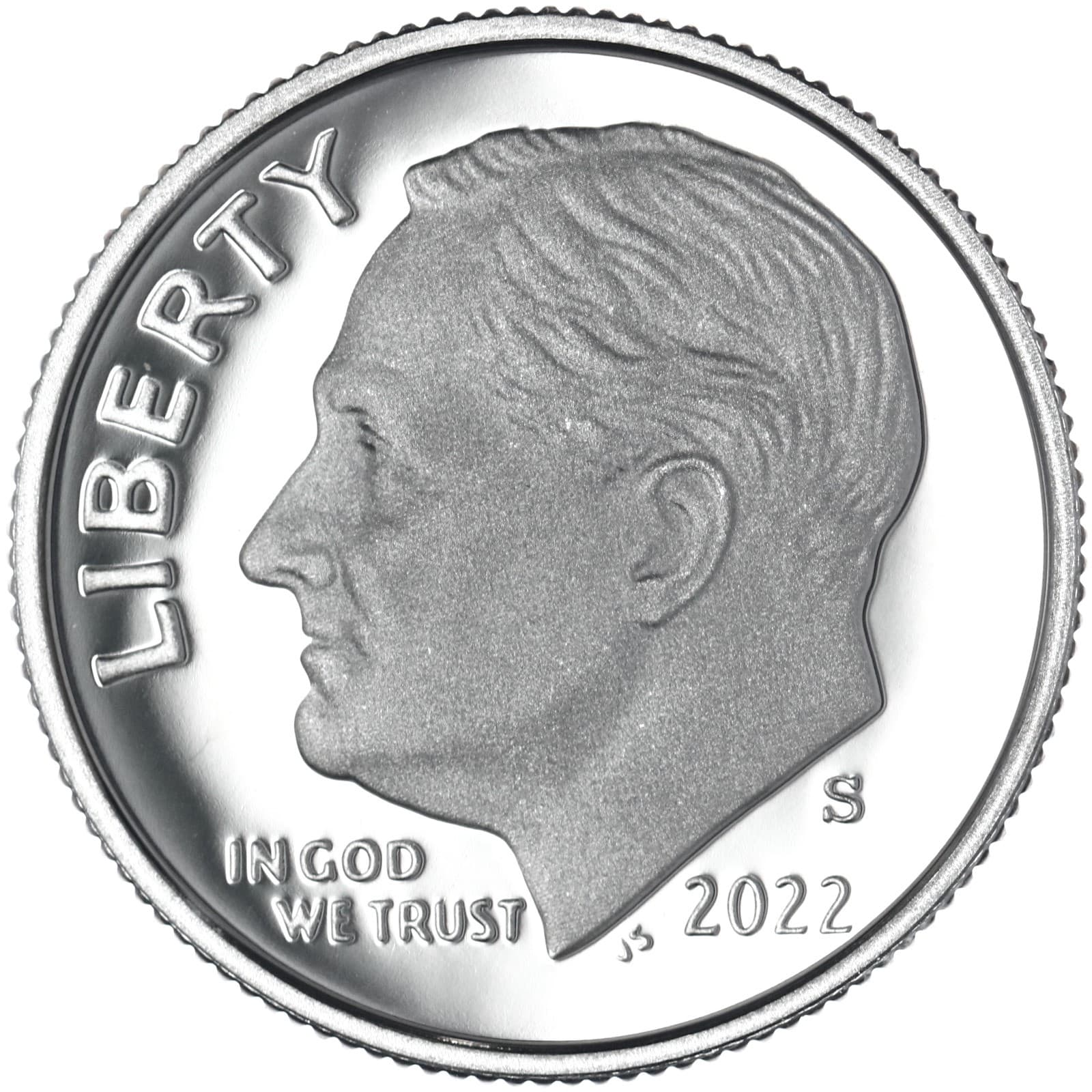 2022 S Roosevelt Dime Gem DCam Proof CN-Clad 5