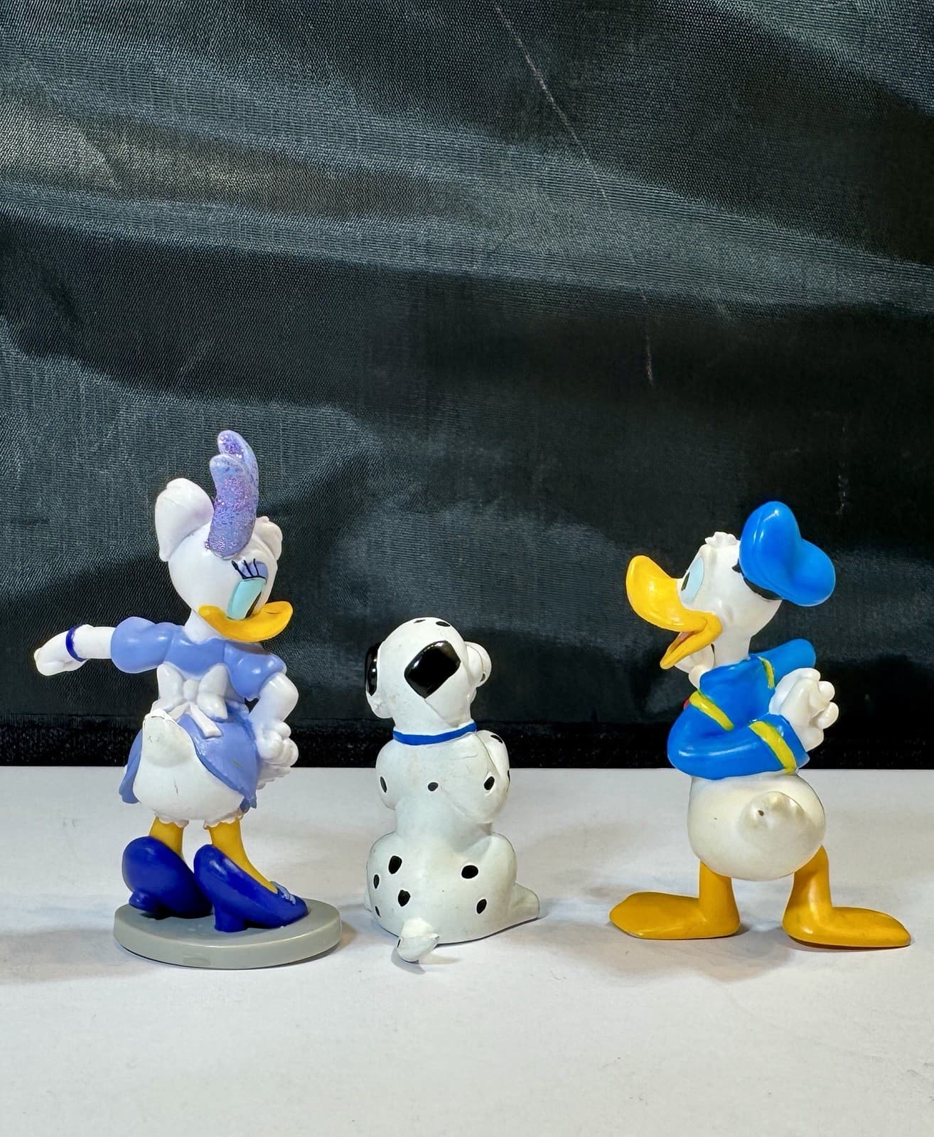 Disney PVC Figures Lot of 3: Donald Duck Daisy Duck & Dalmatian Dog 3