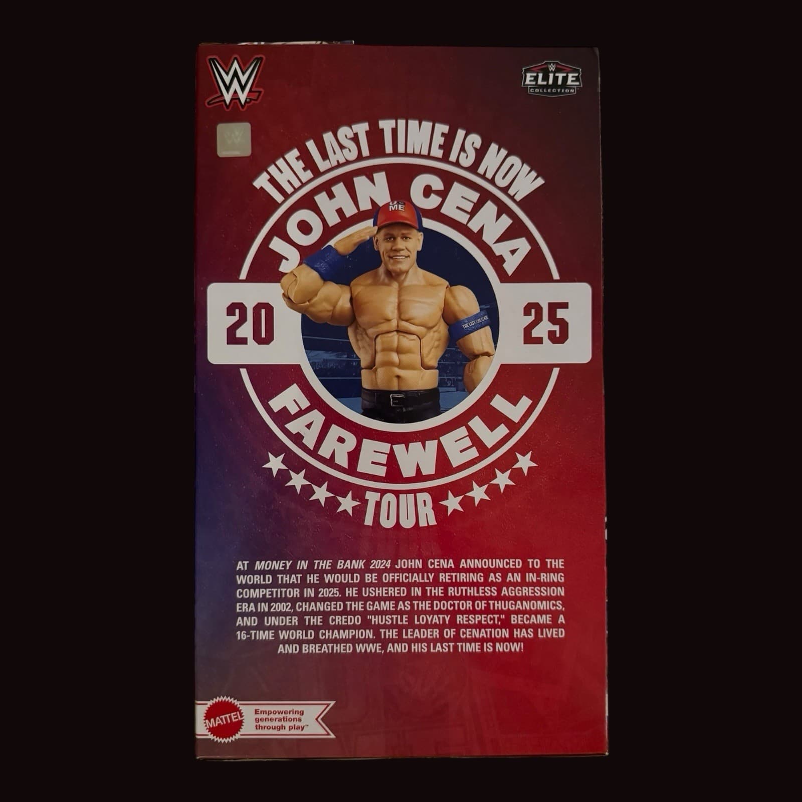 John Cena Signed Autographed Mattel Wrestlemania 41 Figure Fanatics Beckett BAS 3