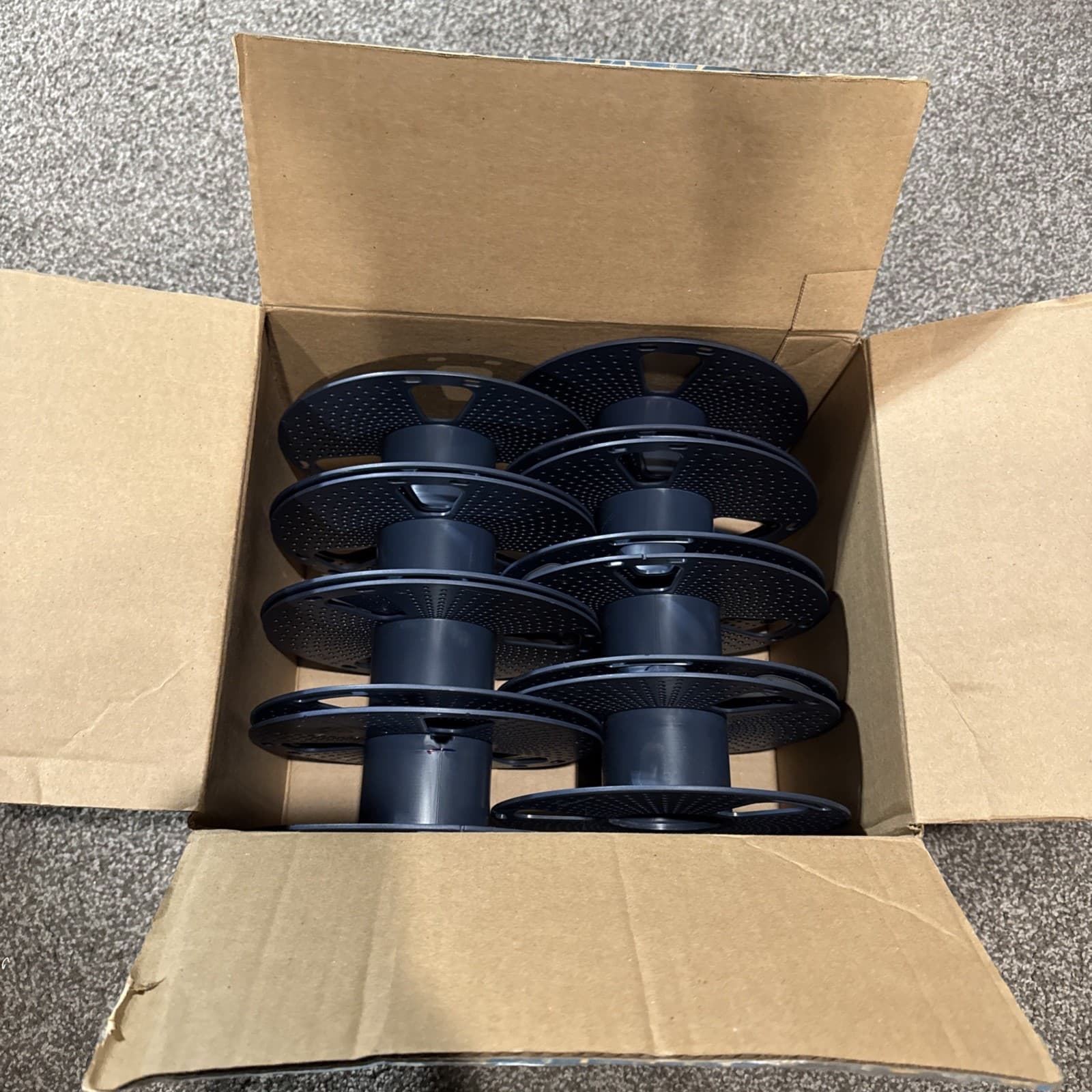 8x REUSEABLE Empty Old Style Sunlu 3D Printing Filament Spools for 1.75mm / 1kg