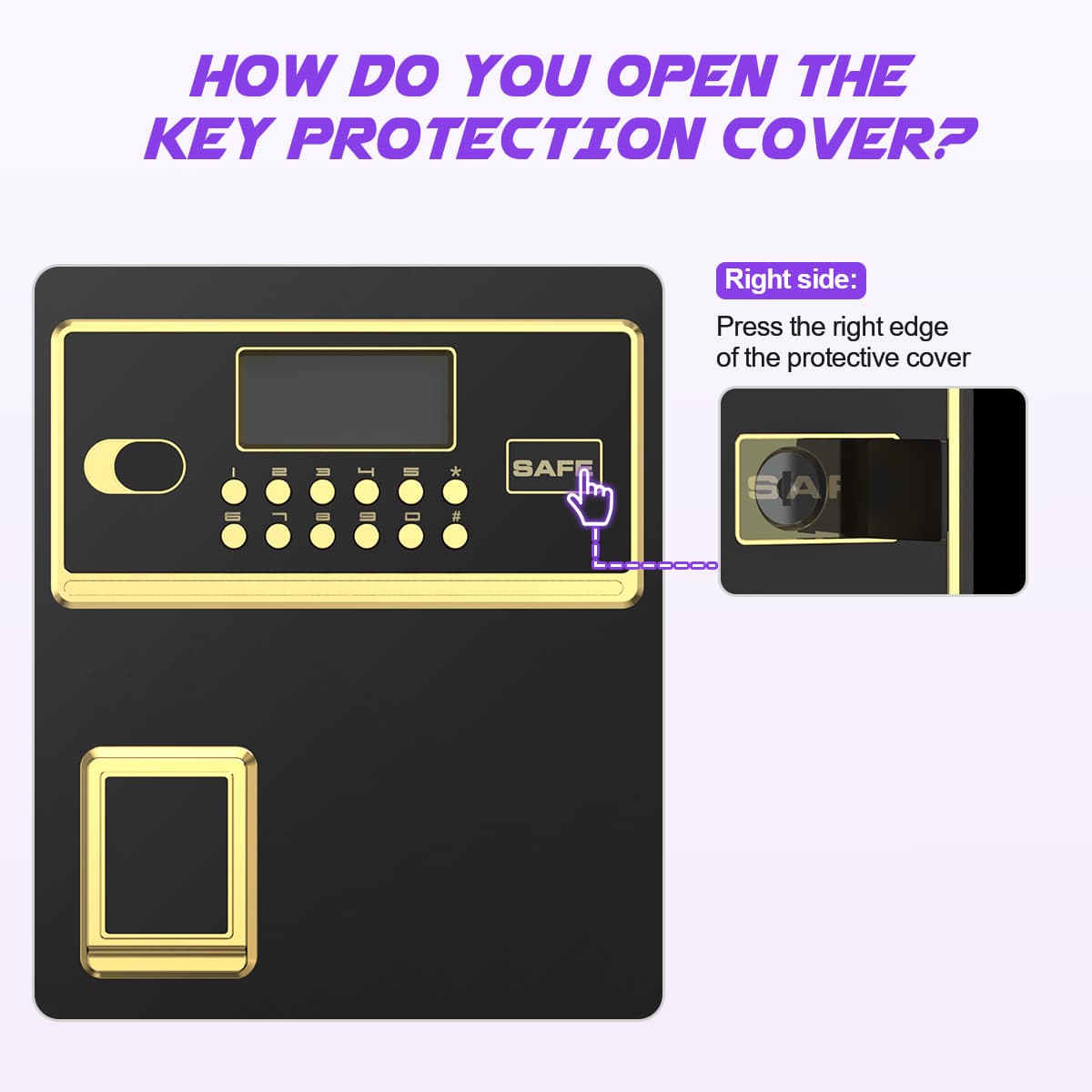 BESAFETY 5.3 Cuft Large Safe Box for Home Security with Alarm System 4