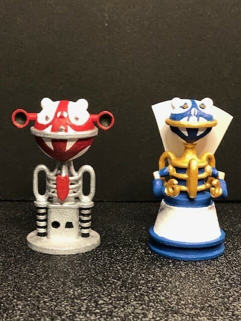 Lost In Space 2 EVIL ROBOT FIGURE Set 1:35 or 1:24 scale - 3D Printed 4