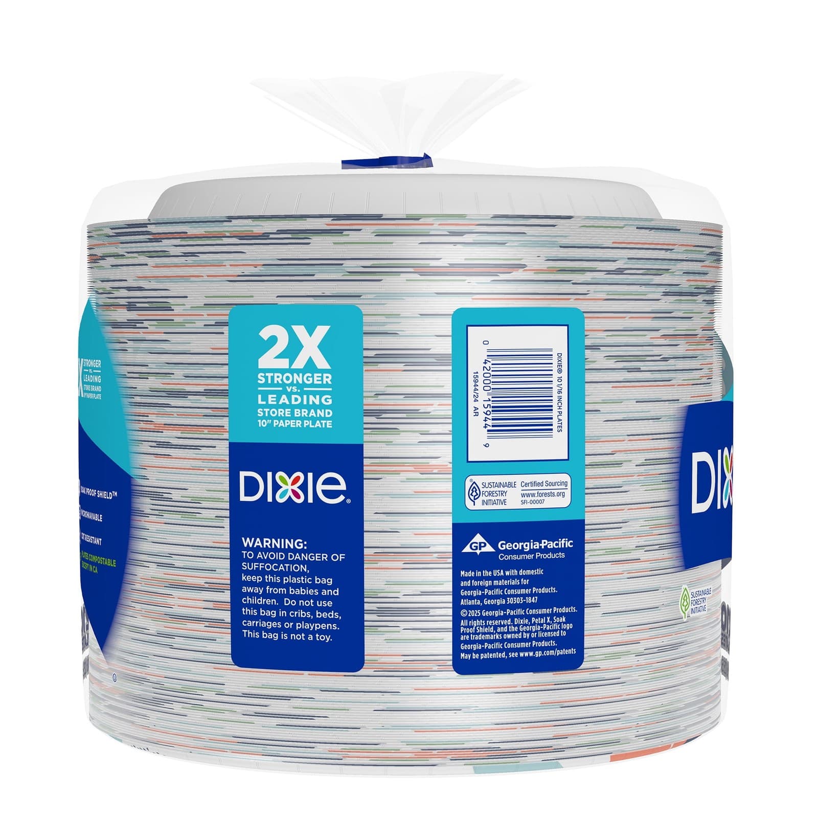 Disposable Paper Plates, 10", Multi-Color, 210 Count 6