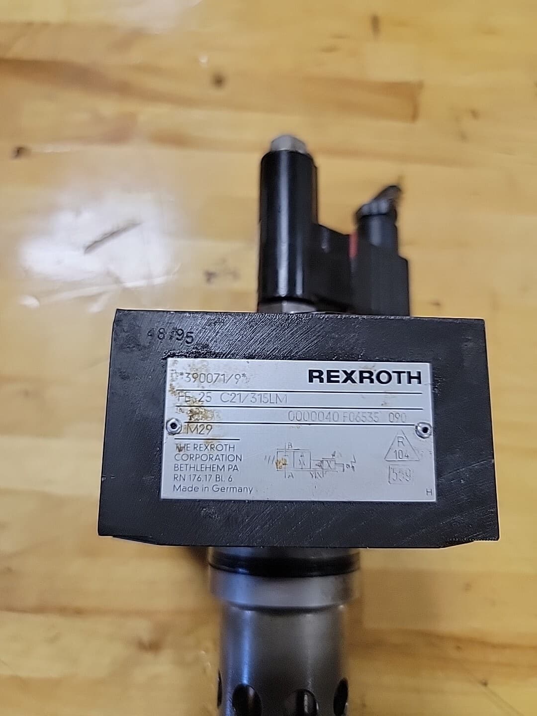 REXROTH Hydraulic Valve FE25C21/315LM Used  2