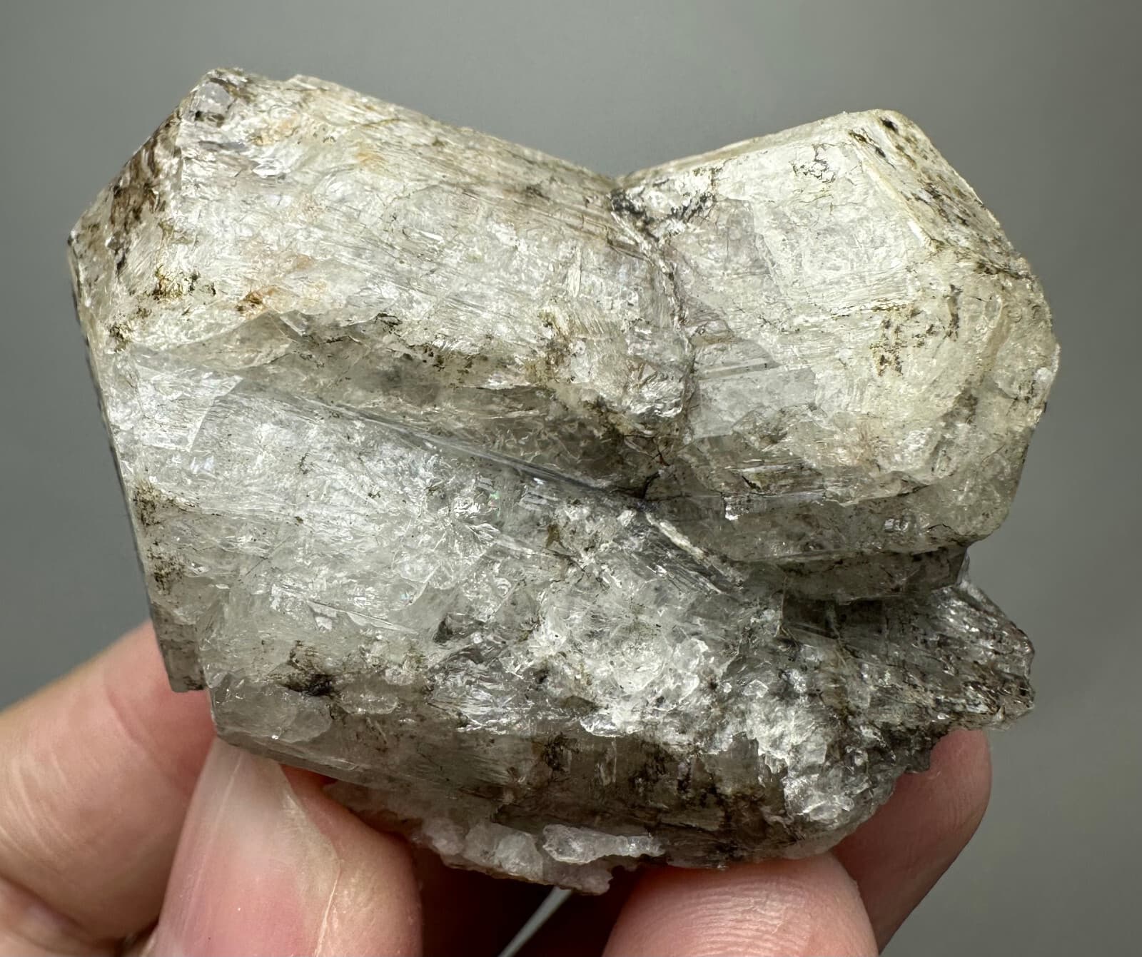 418 Ct. Fluorescent Full Terminated Wernerite Scapolite Huge Twin Crystal @Afg 3