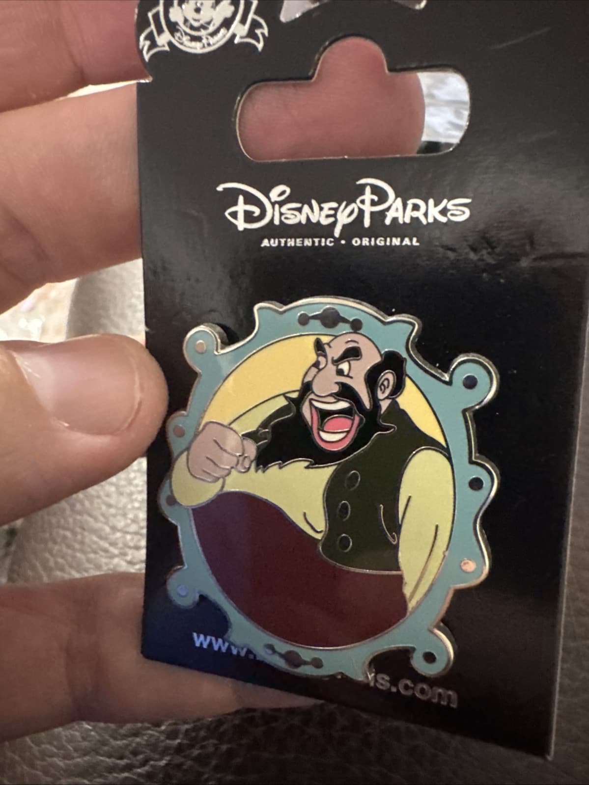 Disney Pin Villains in Frames Series Stromboli New On Card Back 3