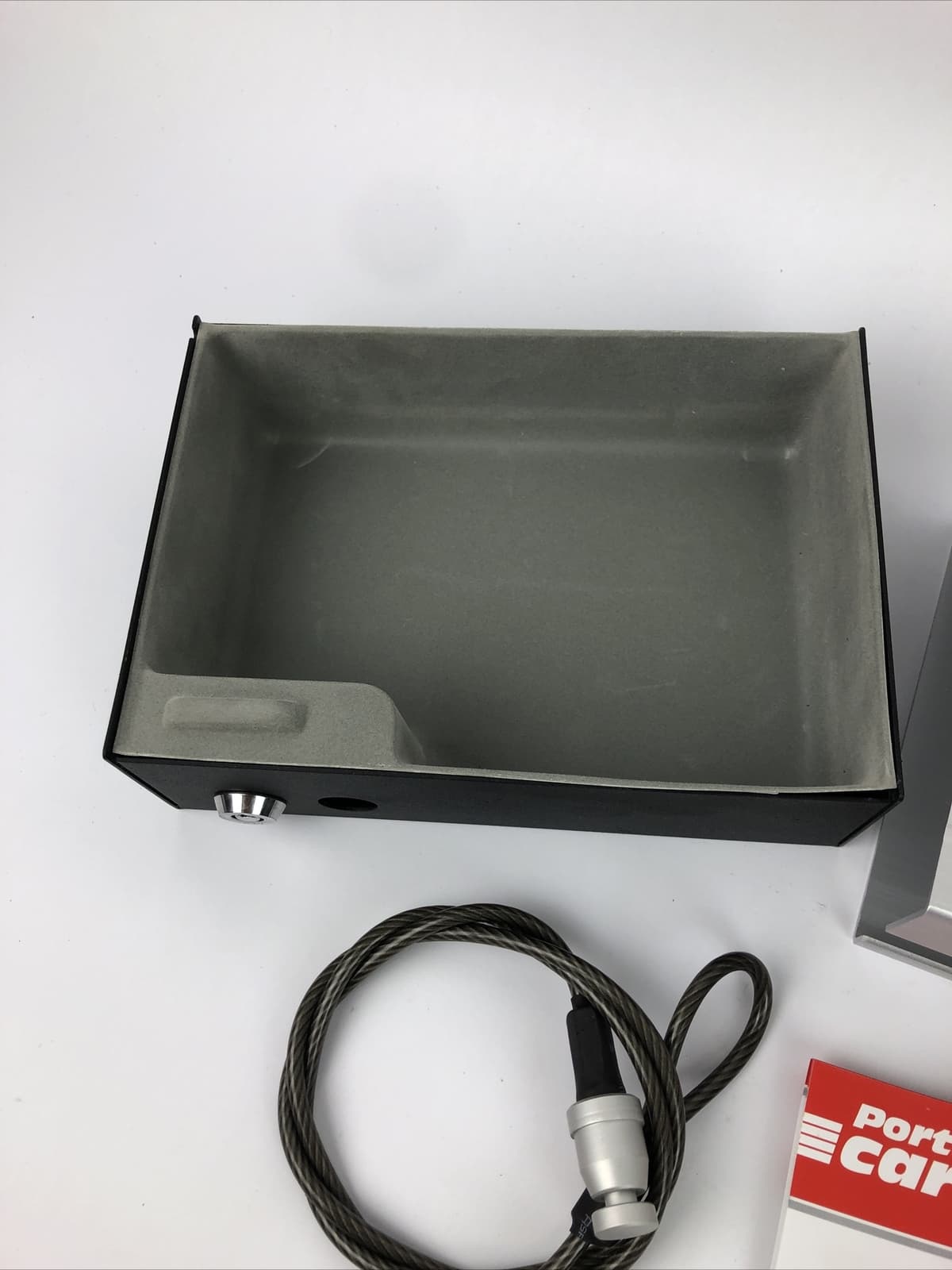 CAR SAFE Portable Small Car Gun Safe for Pistols Handgun Valuables Key Lock LOOK 5