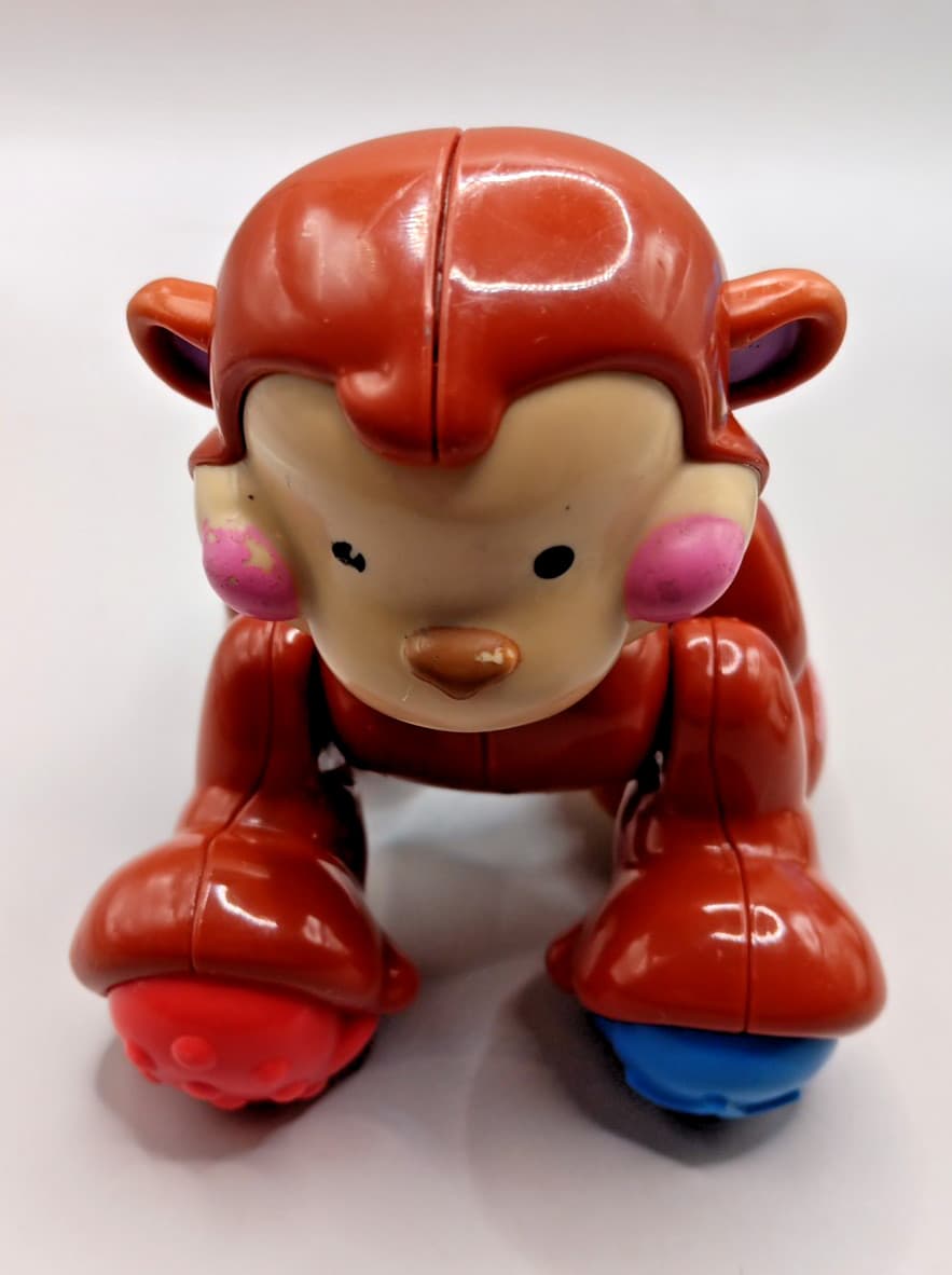 Fisher Price Amazing Animals Set 4 Giraffe Monkey Bear Hippo Clicker Sensory 2