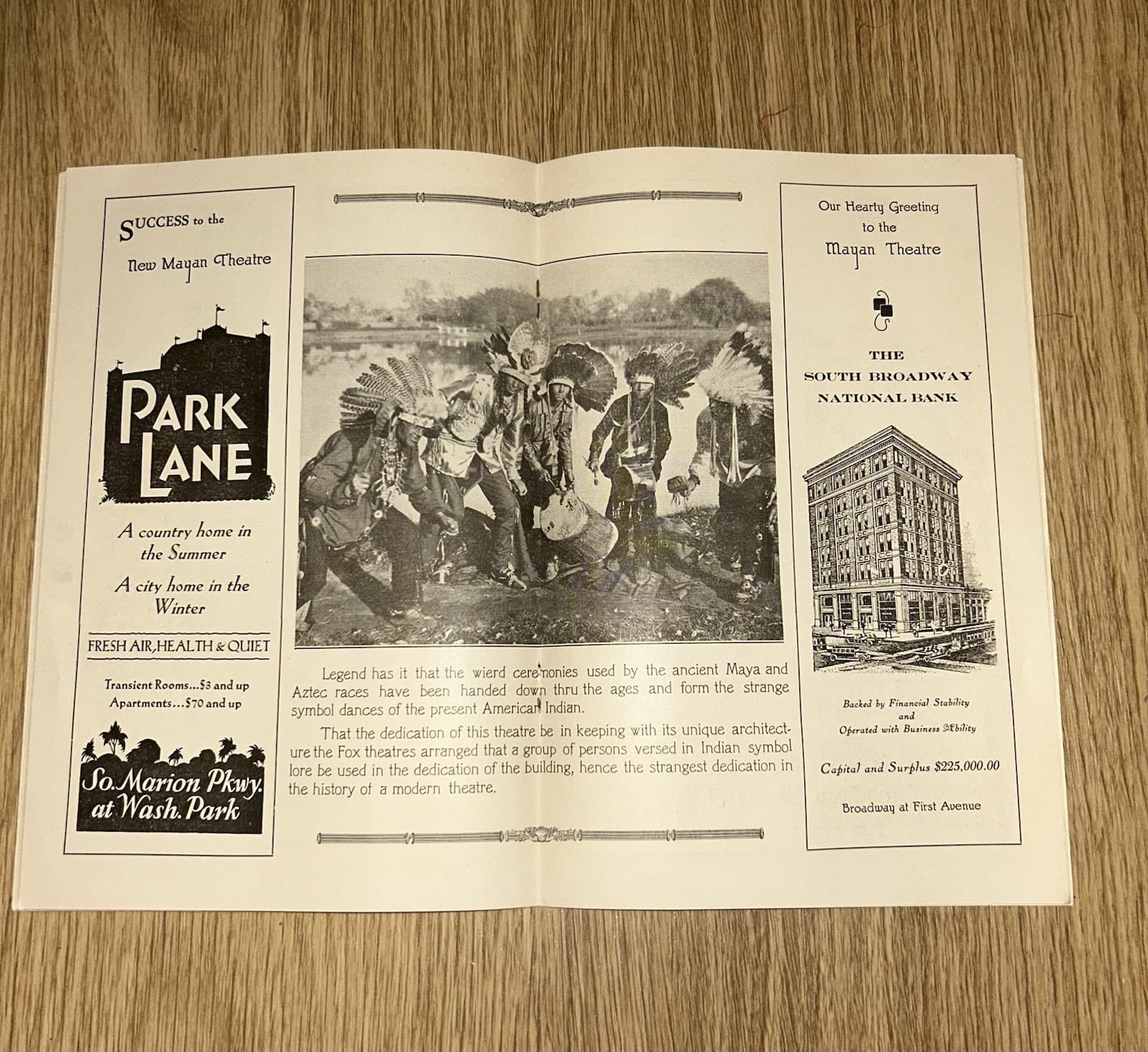 Denver Mayan Theater Opening Night Program November 20, 1930 3