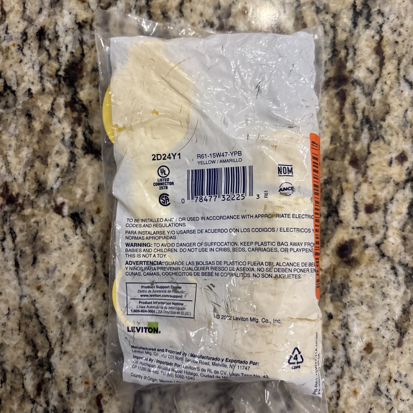 Leviton 15W47 Wet Guard Watertight Connector 3