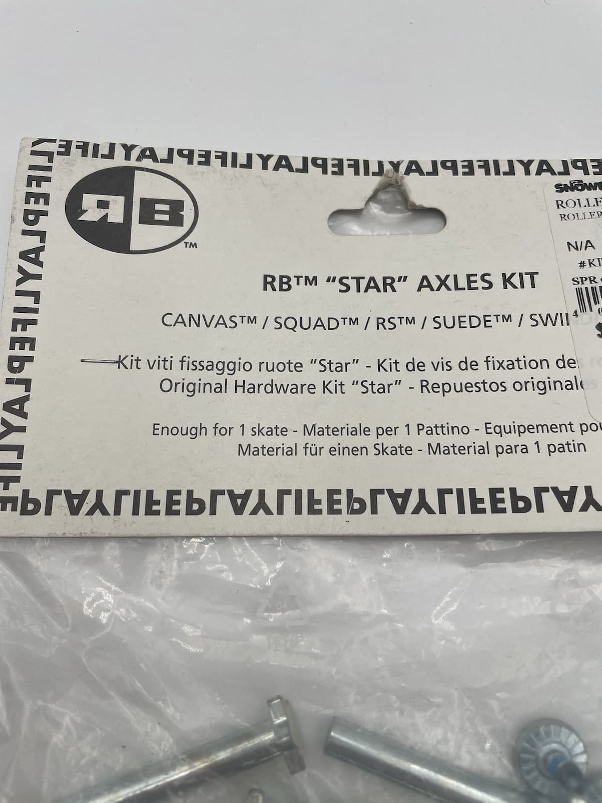 Rollerblade Star Axles Kit 8pcs Enough For 1 Skate Brand New NOS 3