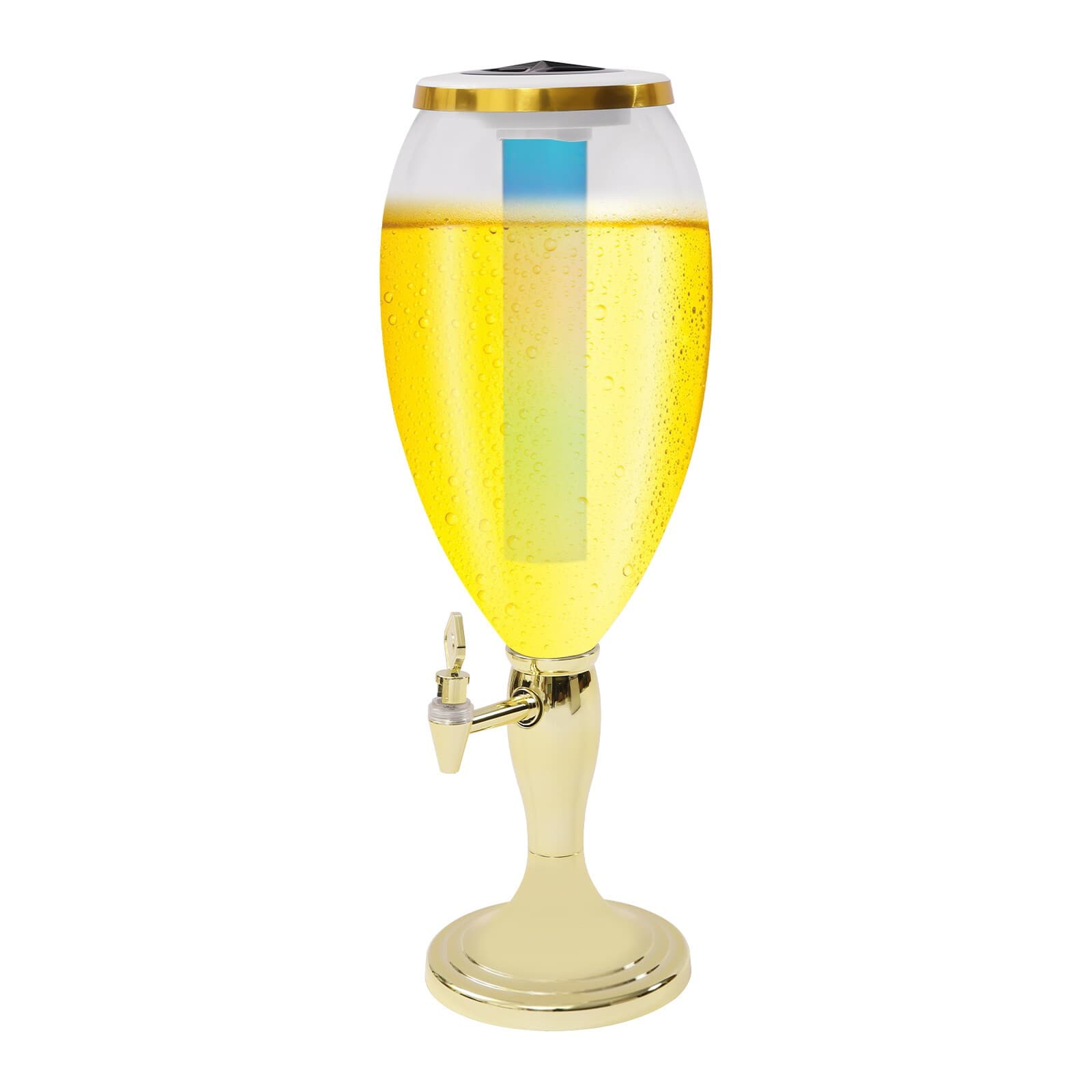 5L Beer Tower Beverage Dispenser Cold Beer Drink Juice with LED Light Party Bar 4