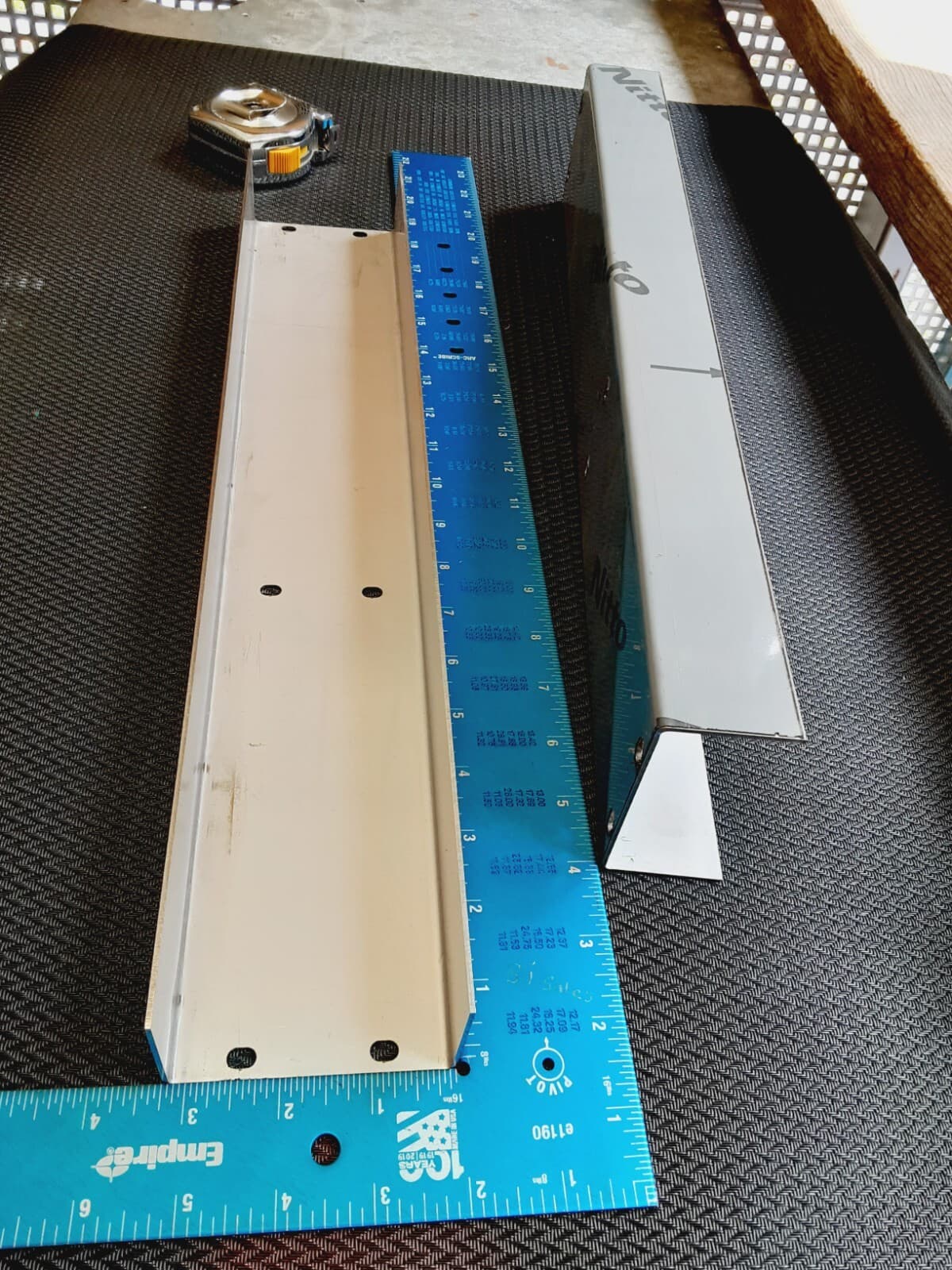 2 pcs Stainless Steel C Channel   18-9/16" L,  3" W,  1-5/8" Leg,  18 Gauge 304 2