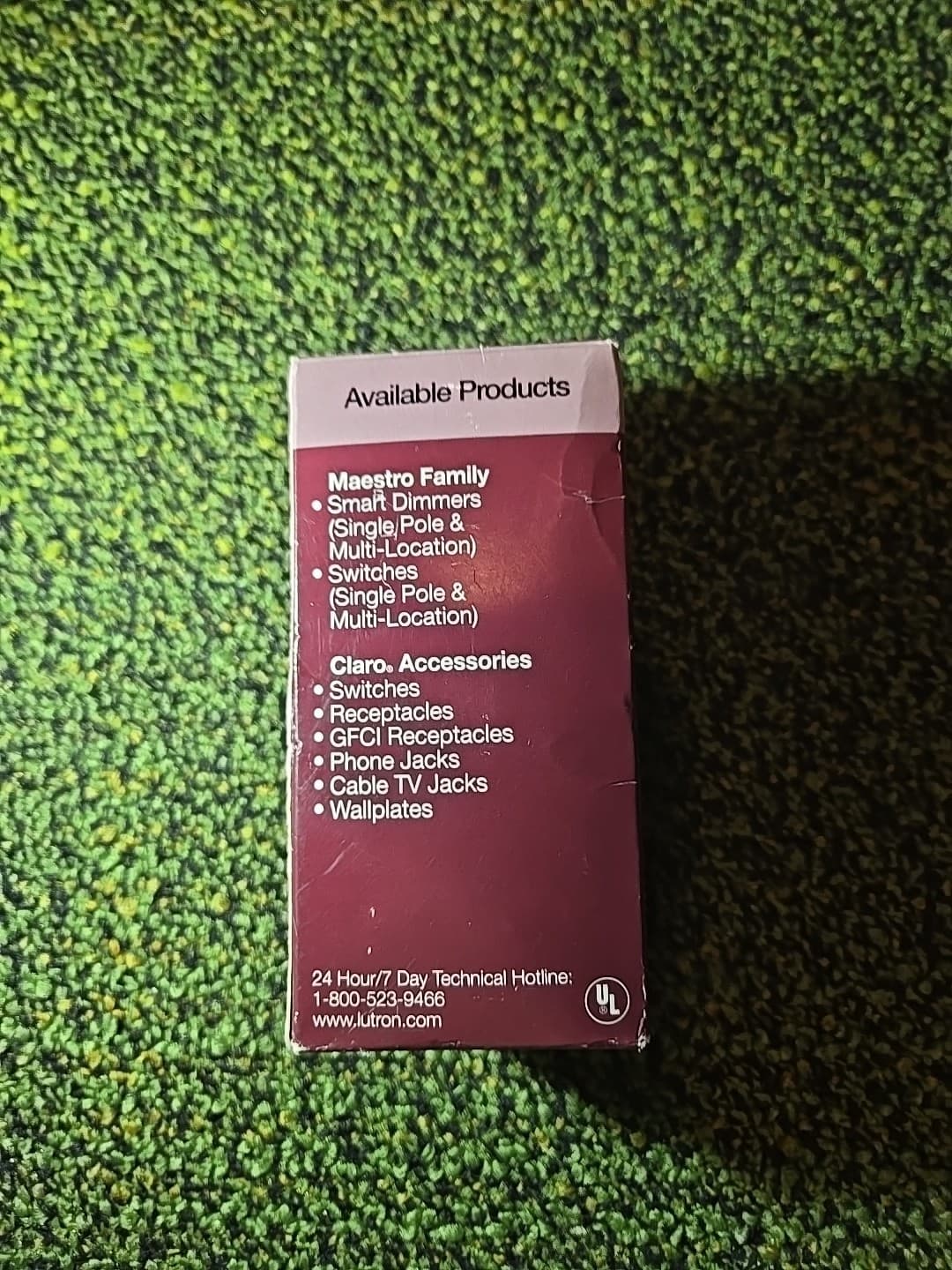 LUTRON MA-600-WH DIMMER, NEW IN BOX 3