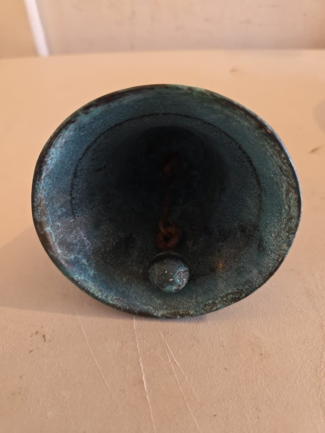 ANTIQUE 1914 Bronze MISSION SAN JUAN CAPISTRANO SOUVENIR BELL Old Vintage CA 4