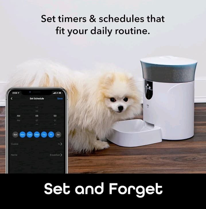 Geeni Pet Connect Feeder with Camera HD 1080P - 7 Liter Smart Pet Feeder 3