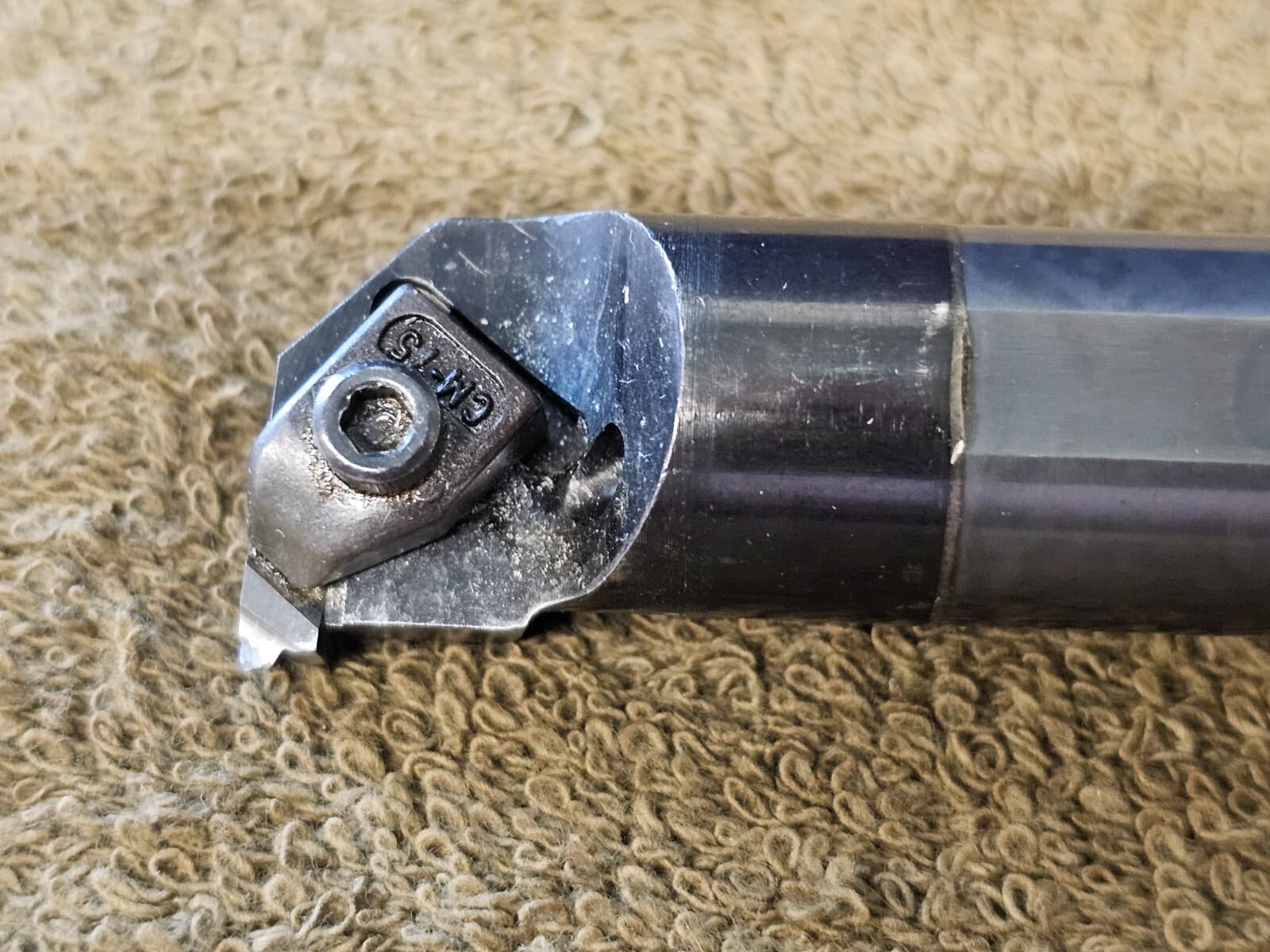 Kennametal 3/4 Boring Bar E12NER Turning 10" OAL Shank Indexable Carbide Coolant 2