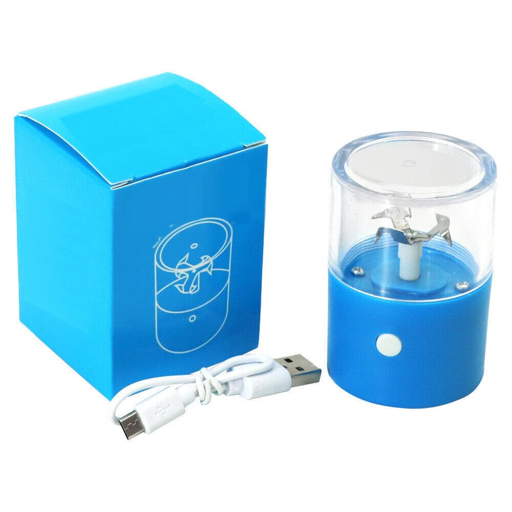 Electric Auto Grinder For Herb & Garlic Grinding Rchargeable in USB Blue Gift 5