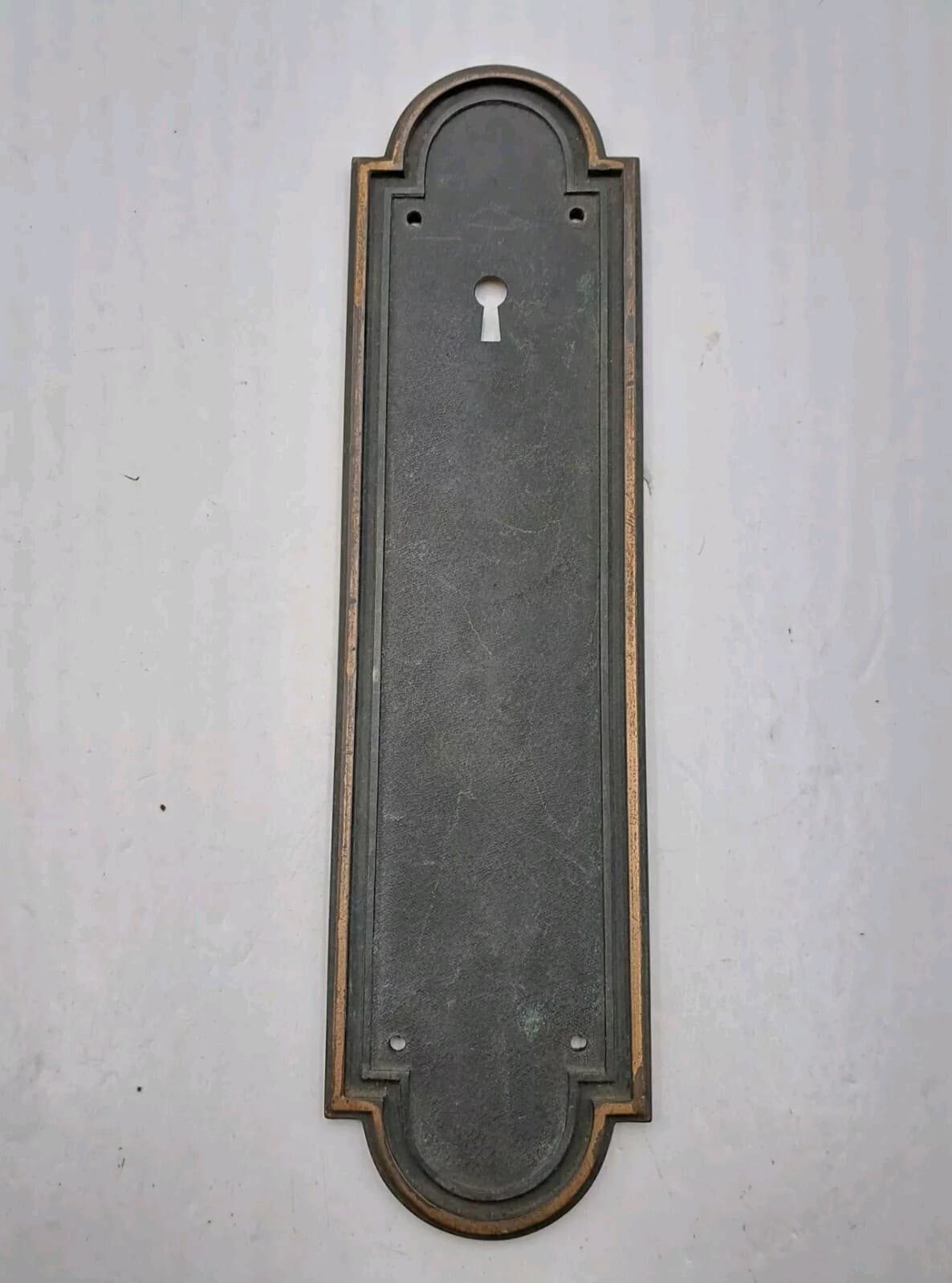 Antique / Vintage Door Push Plate Brass or Bronze Old Push Plate Yale Hardware