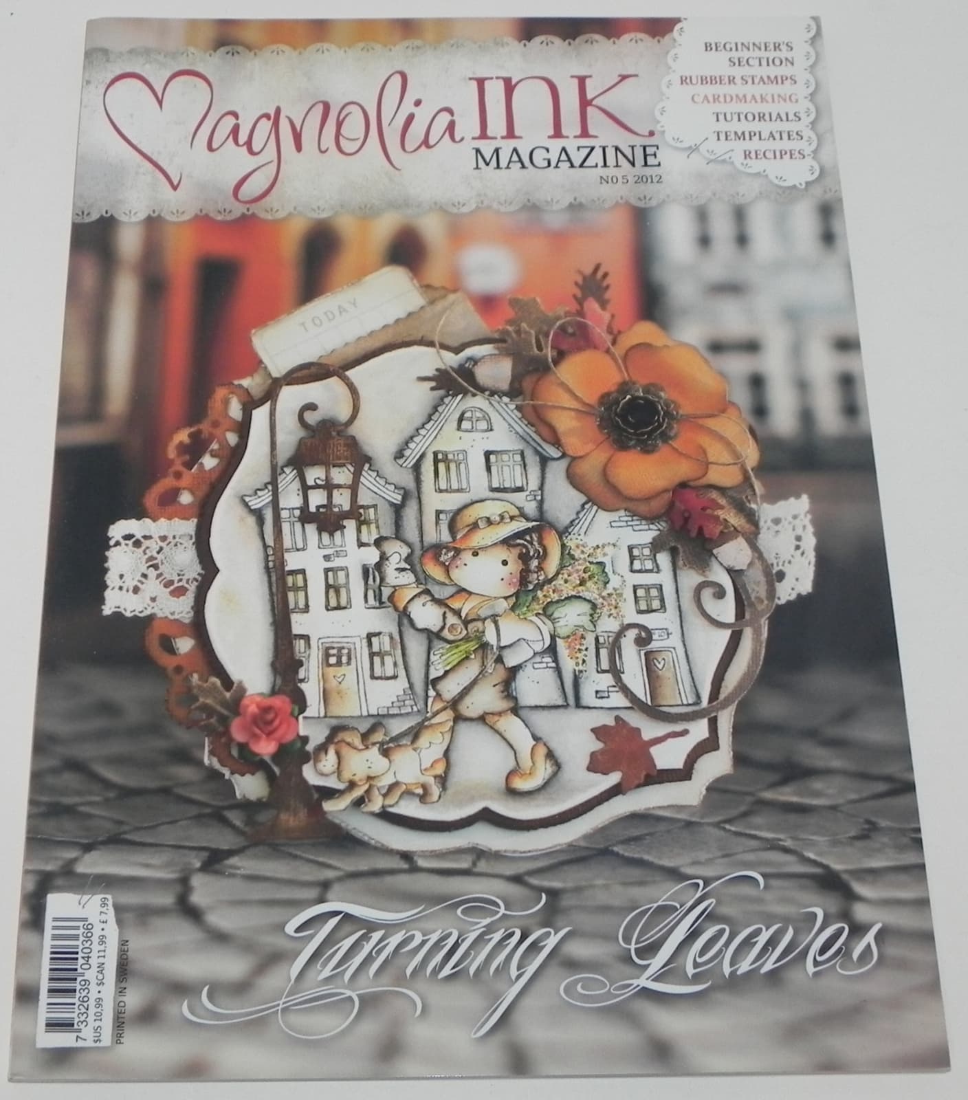 MAGNOLIA INK MAGAZINE TURNING LEAVES NO 5 2012 CARDMAKING TUTORIALS TEMPLATES
