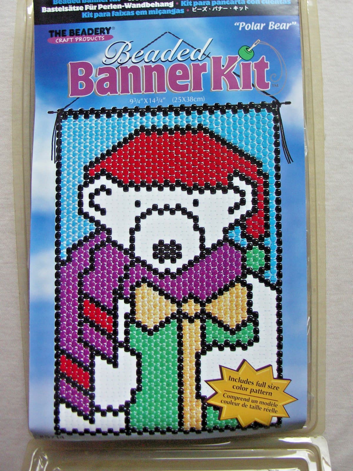 THE BEADERY POLAR BEAR BEADED BANNER KIT  NEW 2