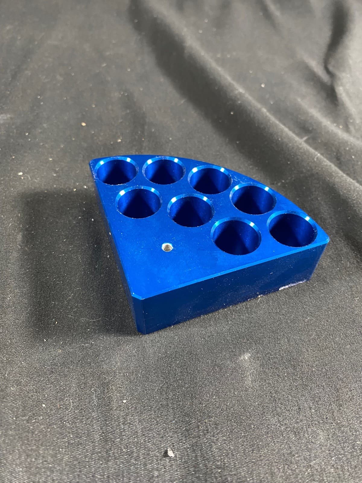 CHEMGLASS 8-Place Pie Wedge for 2 Dram 8mL Vials Anodized Blue CG-1991-P-14 2