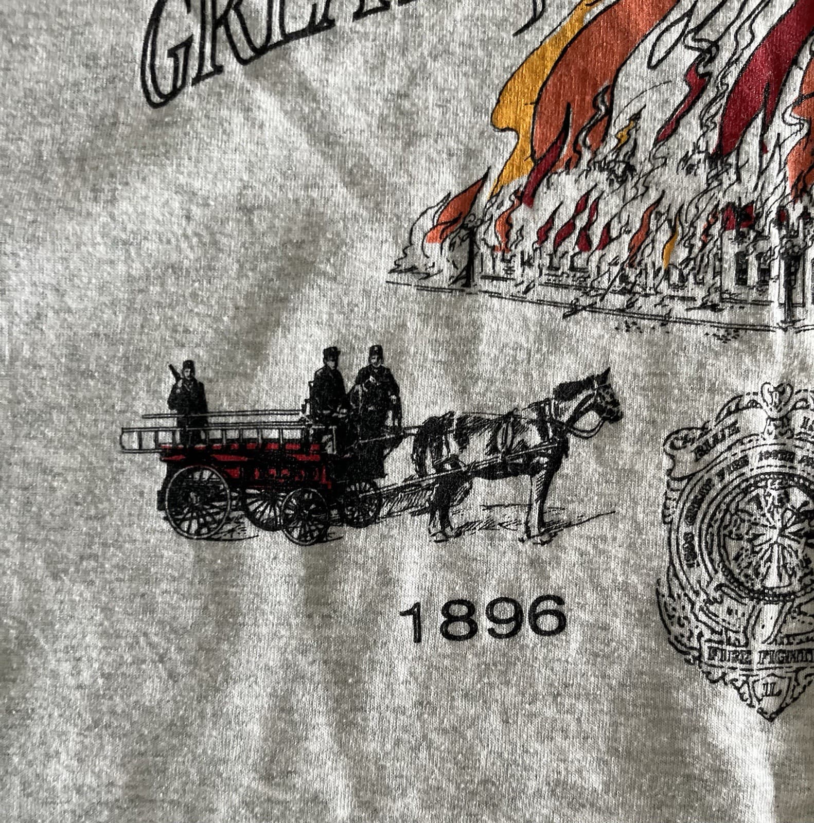 Blue Island IL Fire Department T-shirt XL Never Worn 4