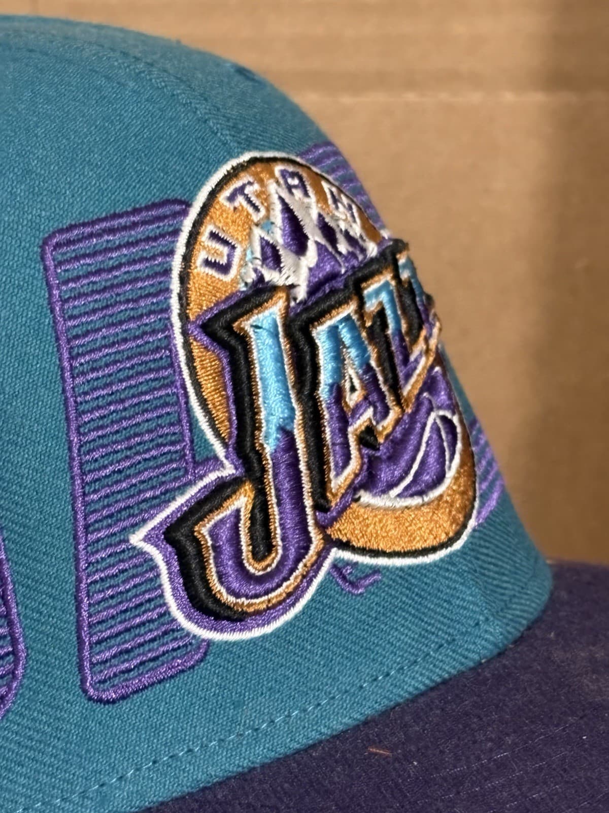 Brand 47 Vintage Style NBA Utah Jazz Snapback Hat Hardwood Classics Mens OSFA 5