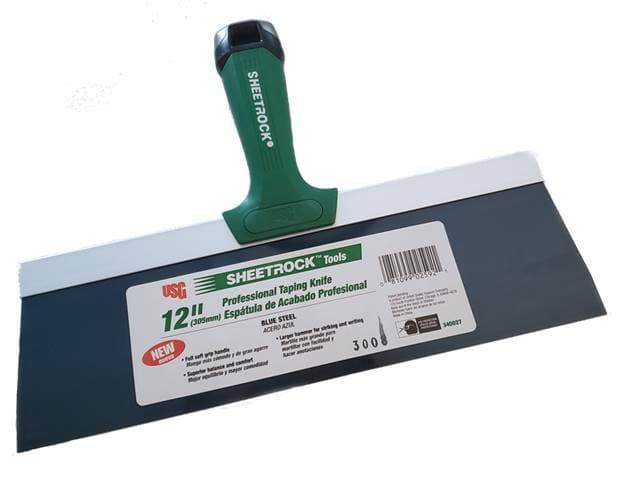 USG Sheetrock 6'', 8'',10'', 12'' Pro Drywall Taping Knife + 12" USG Pan+ Grip 5