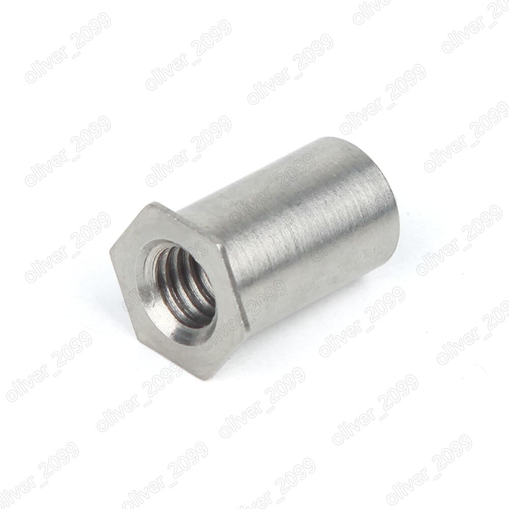 304 Stainless Steel Hollow Rivet Nuts Flat Hex Head M2 M2.5 M3 M4 M5 M6 3