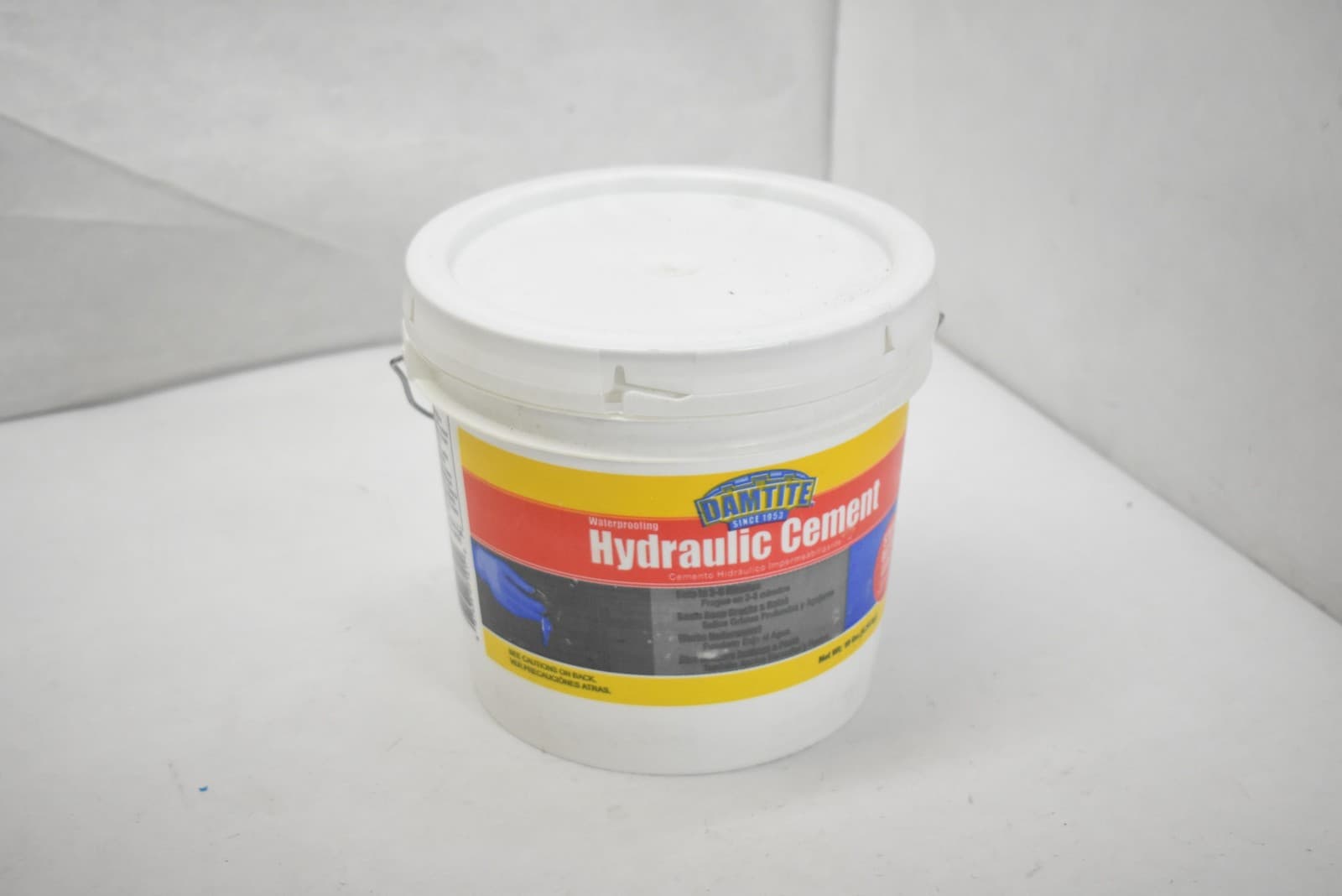 Damtite Hydraulic Cement Waterproofing 10 lb Bucket Stops Water Leaks 07121