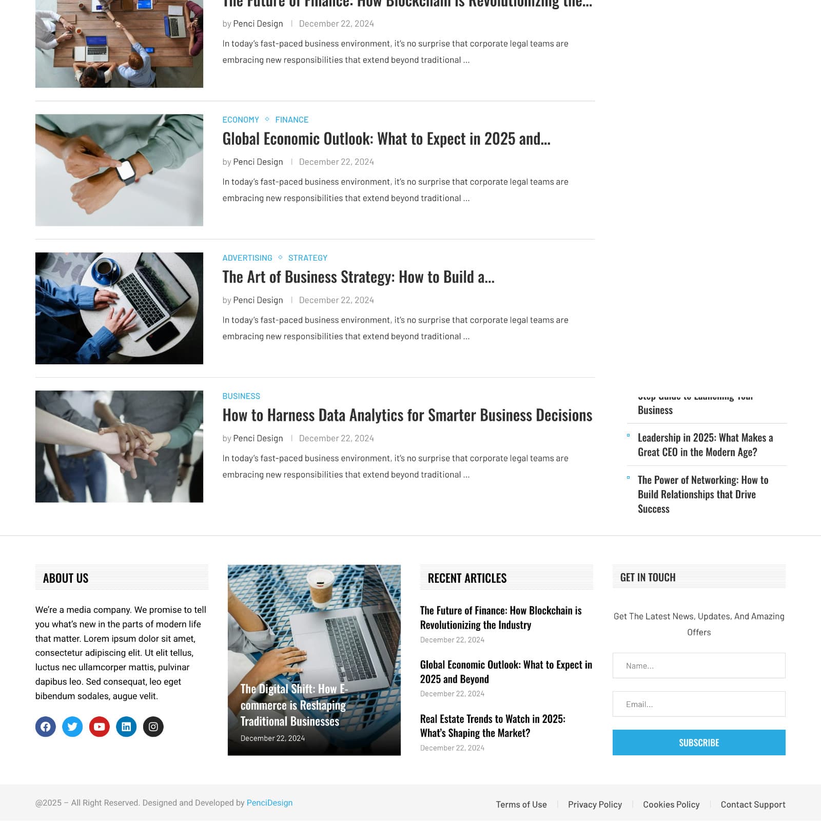 Business Blog Website Design with Free VPS Web Hosting and Installation 5