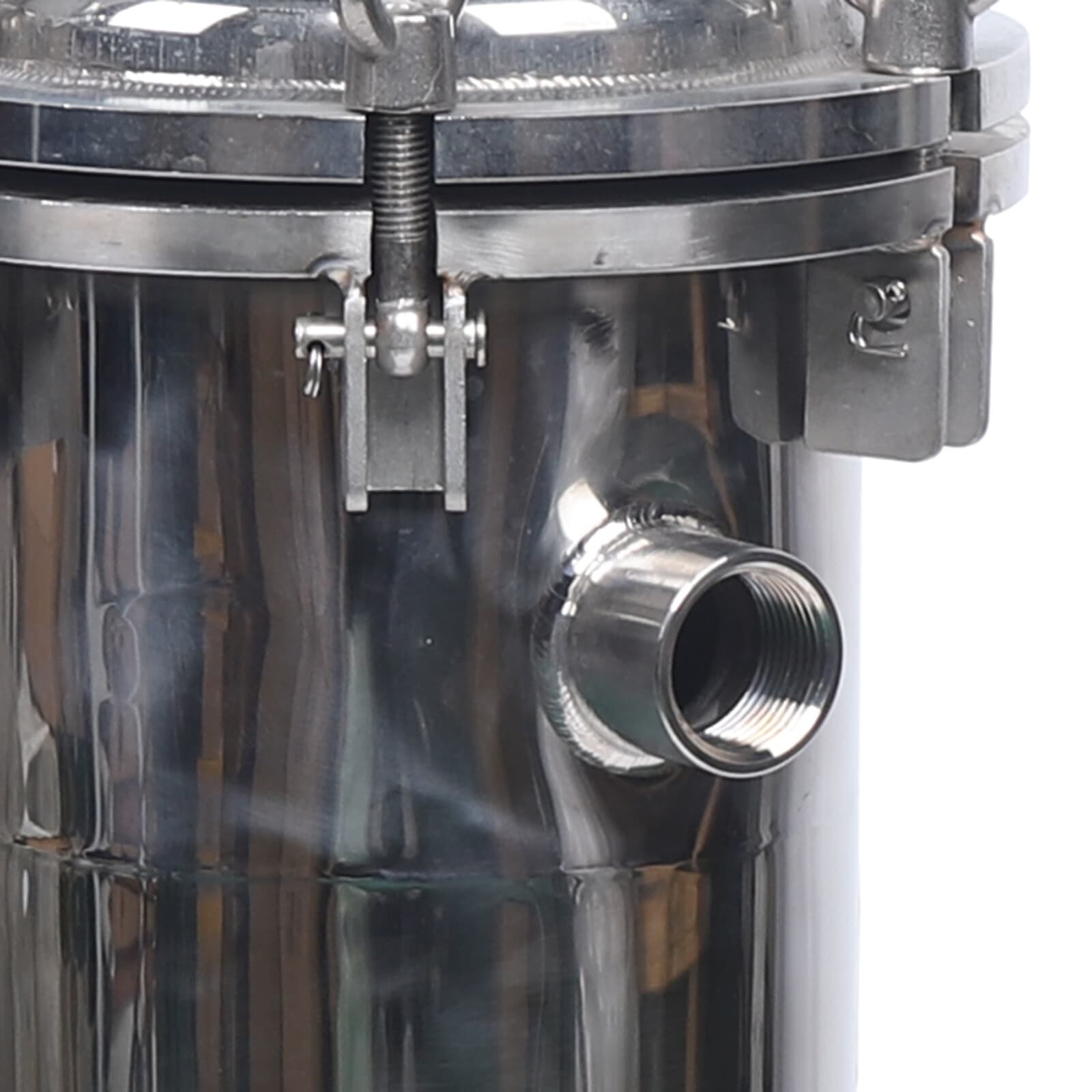 304 Stainless Steel Filter Bag Housing 150PSI High Pressure Filtration System 4