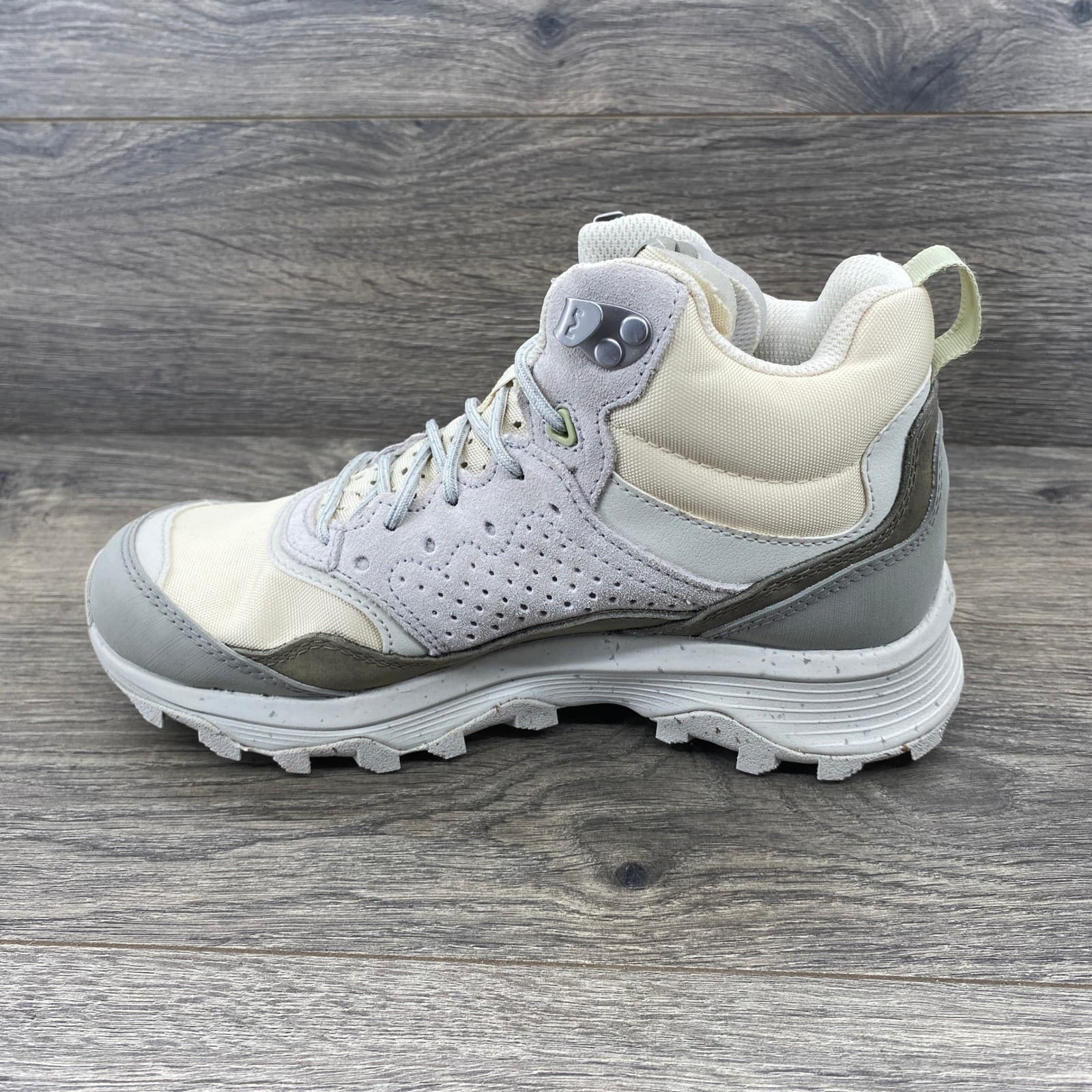 Merrell Speed Solo Waterproof Hiking Boots Gray/Beige Ladies Size 7.5 NEW 6