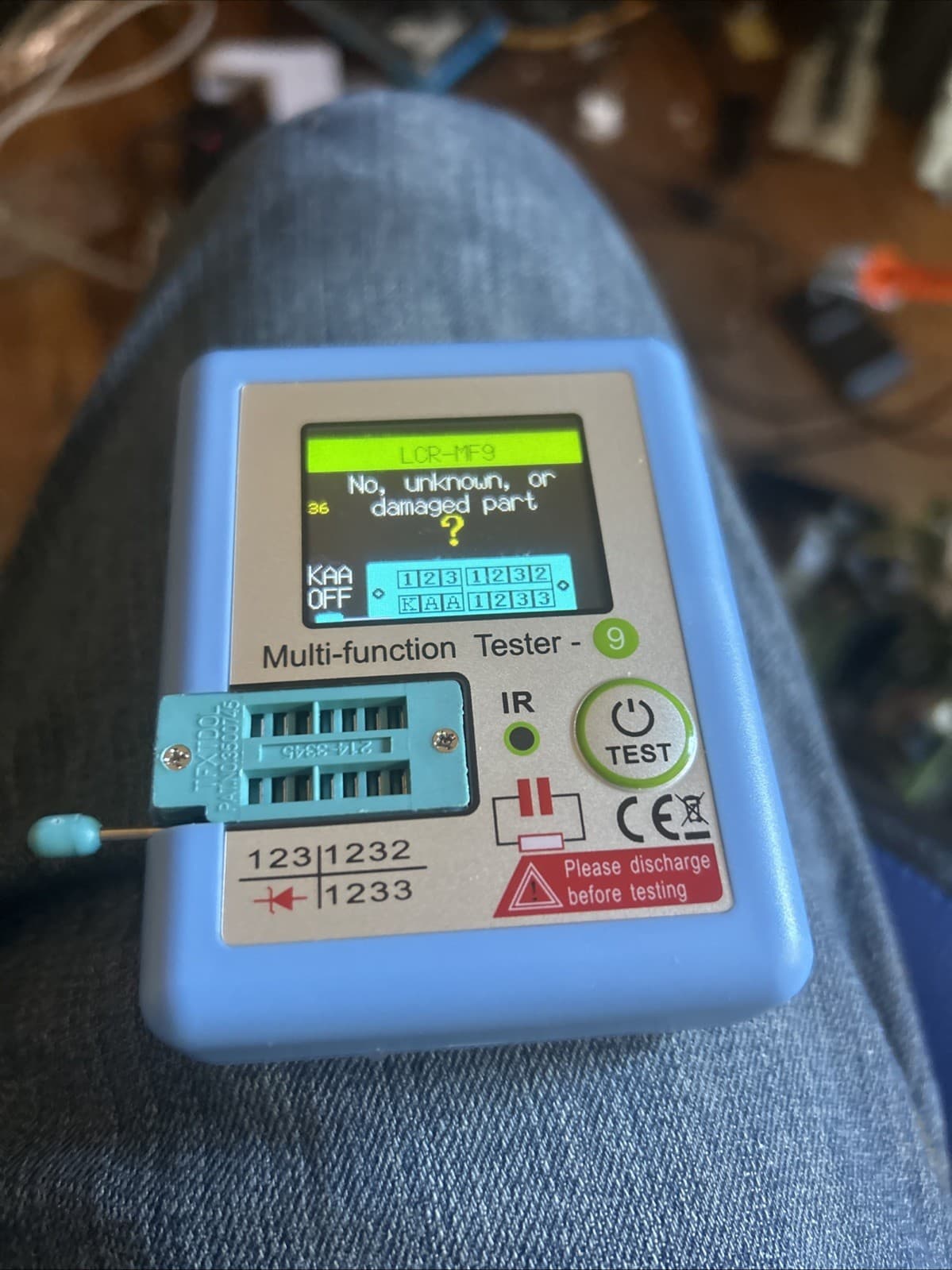 LCR-MF9 Transistor Tester TFT Diode Triode Capacitance Meter LCR ESR NPN MOSFET 3