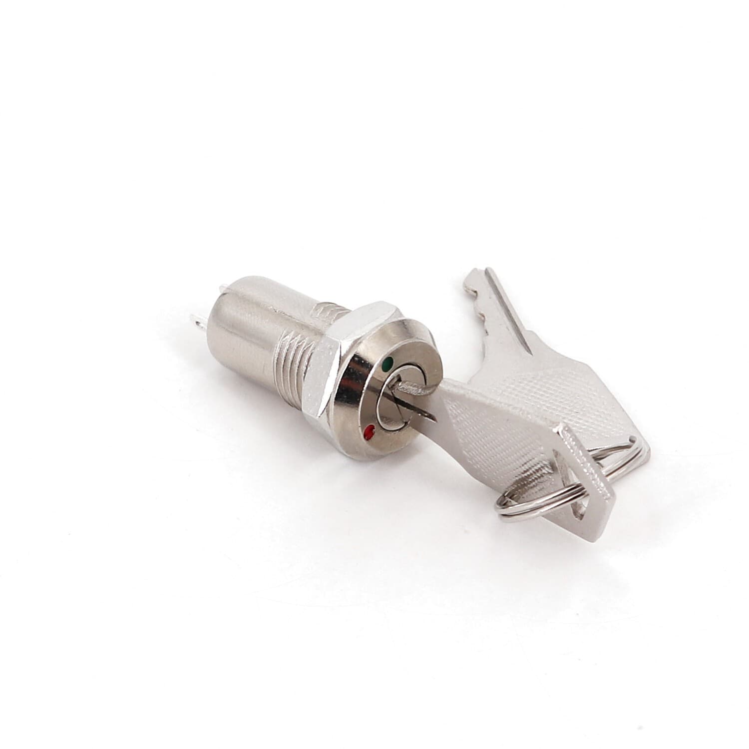 12mm 2Pin ON-OFF 2Position SPST Metal Electronic Key Switch 2