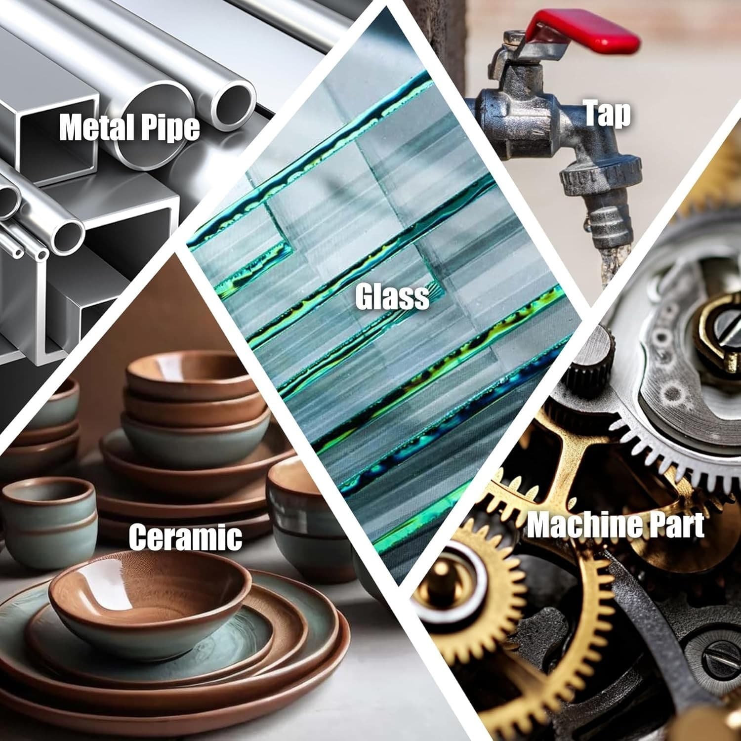 Metal Glue - 2 Part Epoxy Heavy Duty Welding Glue for Bonding and Repairing the 6